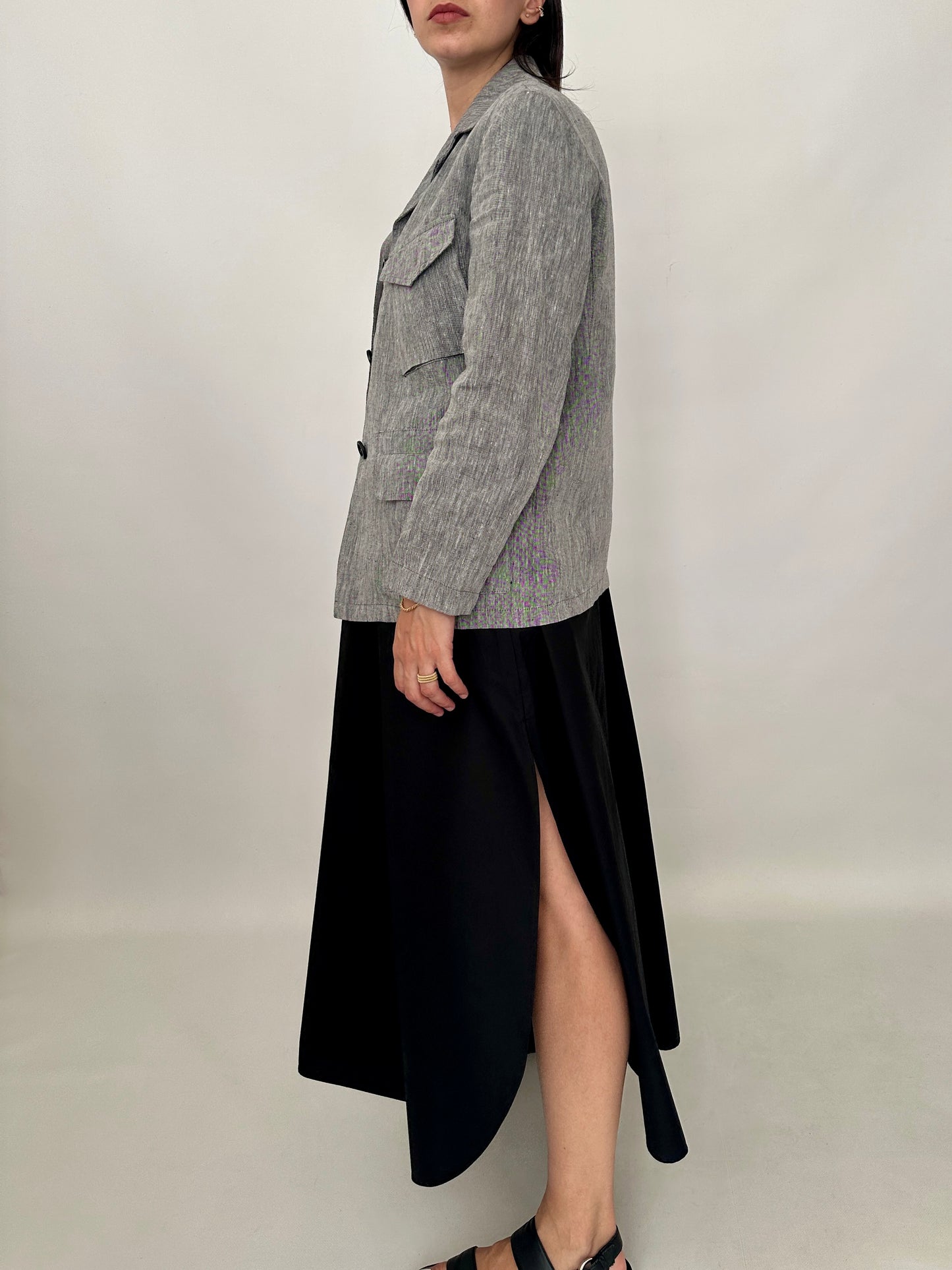 Max Mara pure linen utility jacket