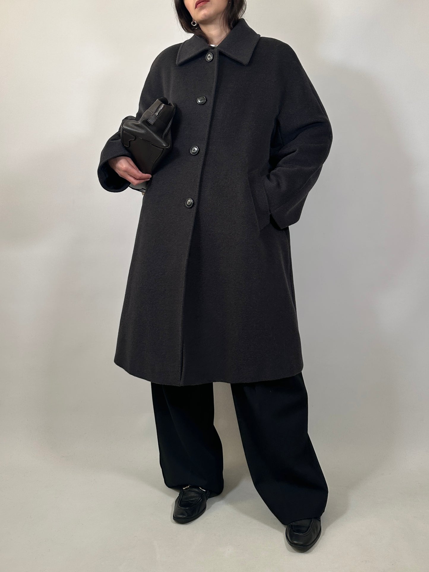 Essential Pure Wool Grey Coat