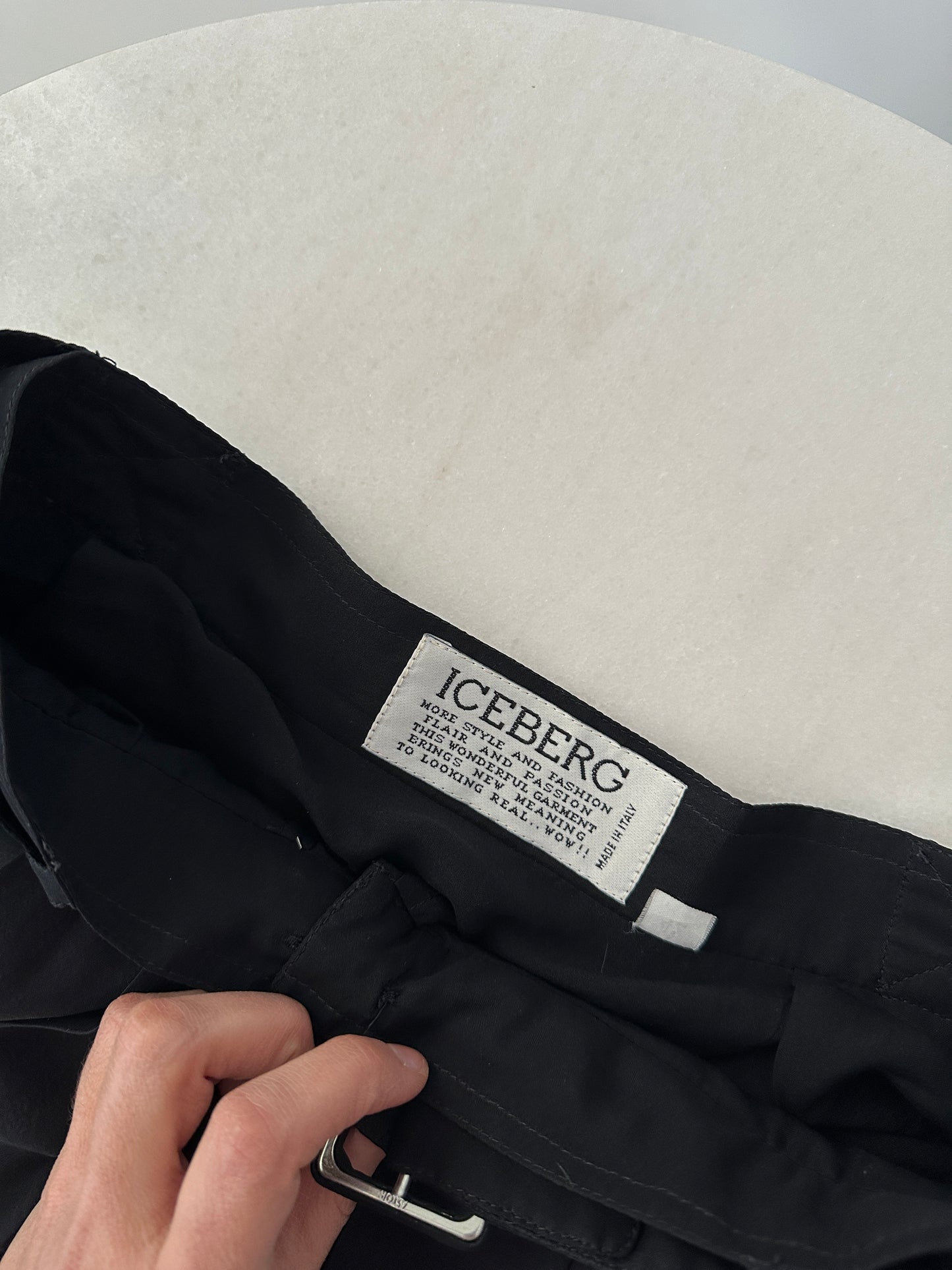Iceberg sheer pleated skirt