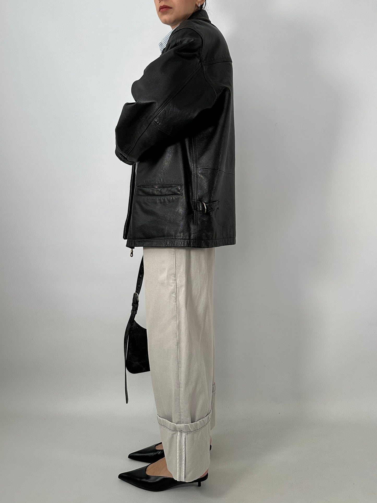 Harrington leather jacket