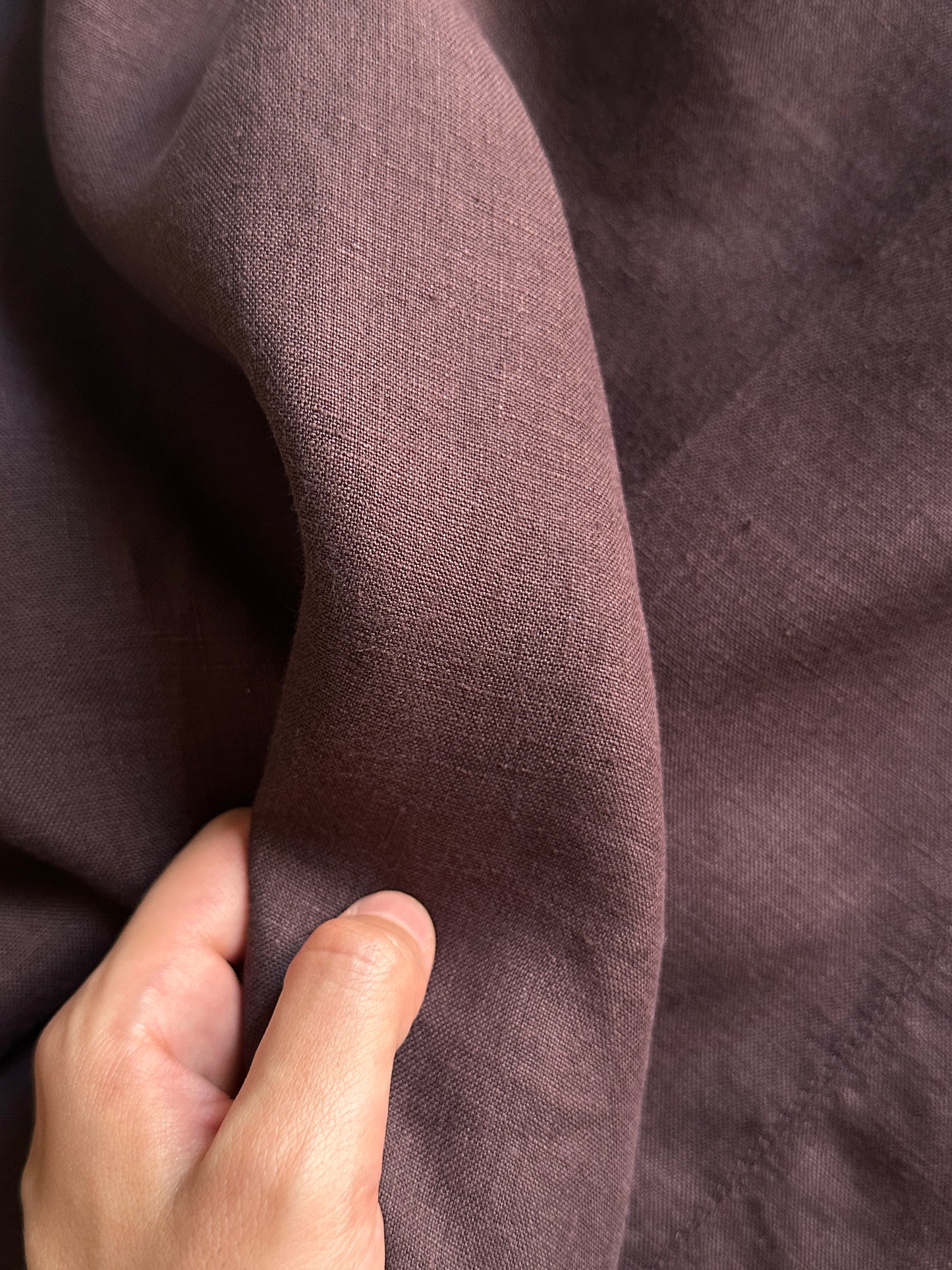 Chocolate Brown 100% Linen Maxi Dress