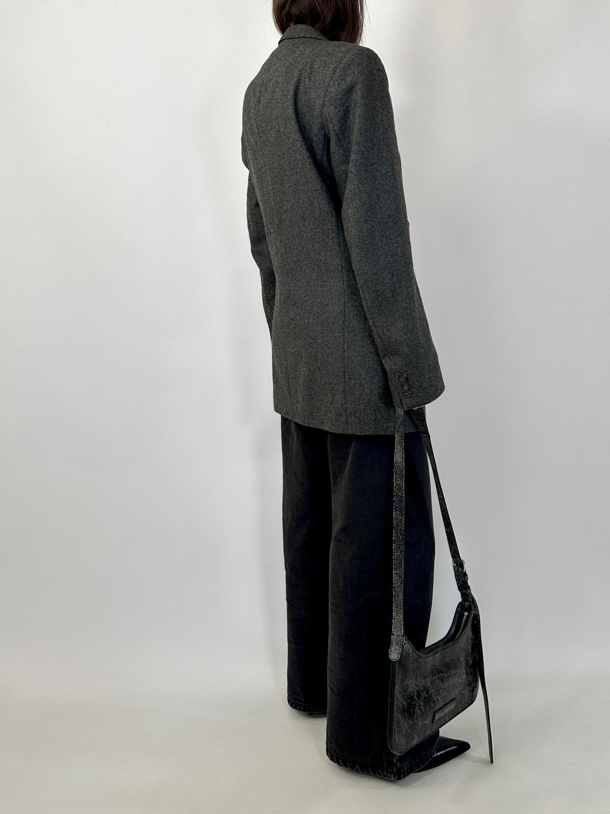 Pure Wool Double-Breasted Blazer