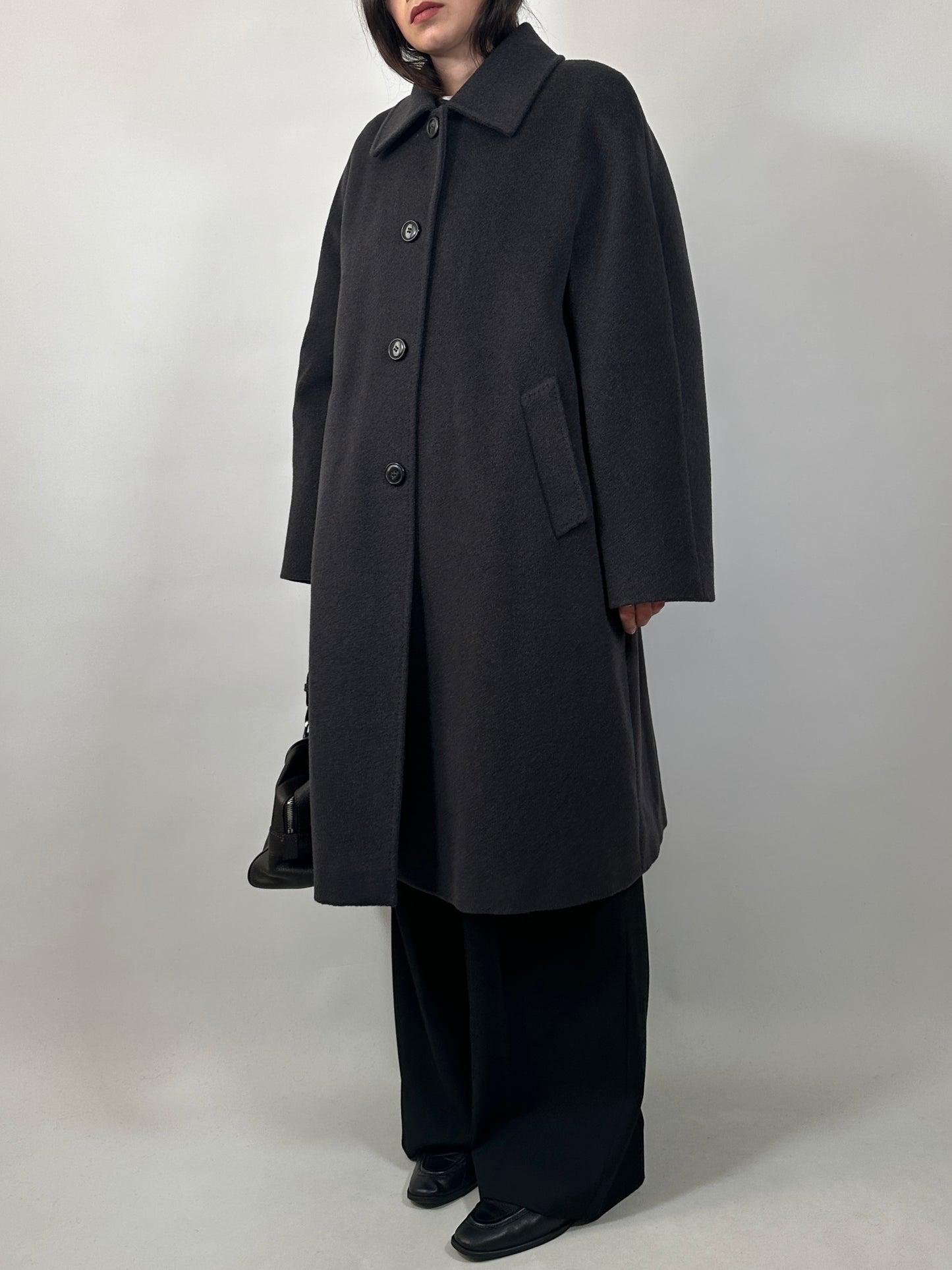 Essential Pure Wool Grey Coat