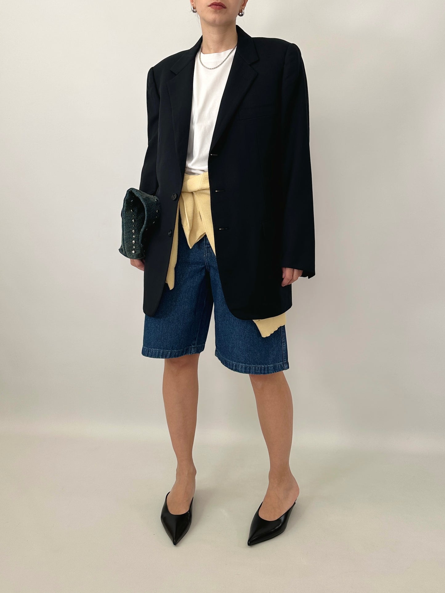 Vintage Burberry blue tailored jacket