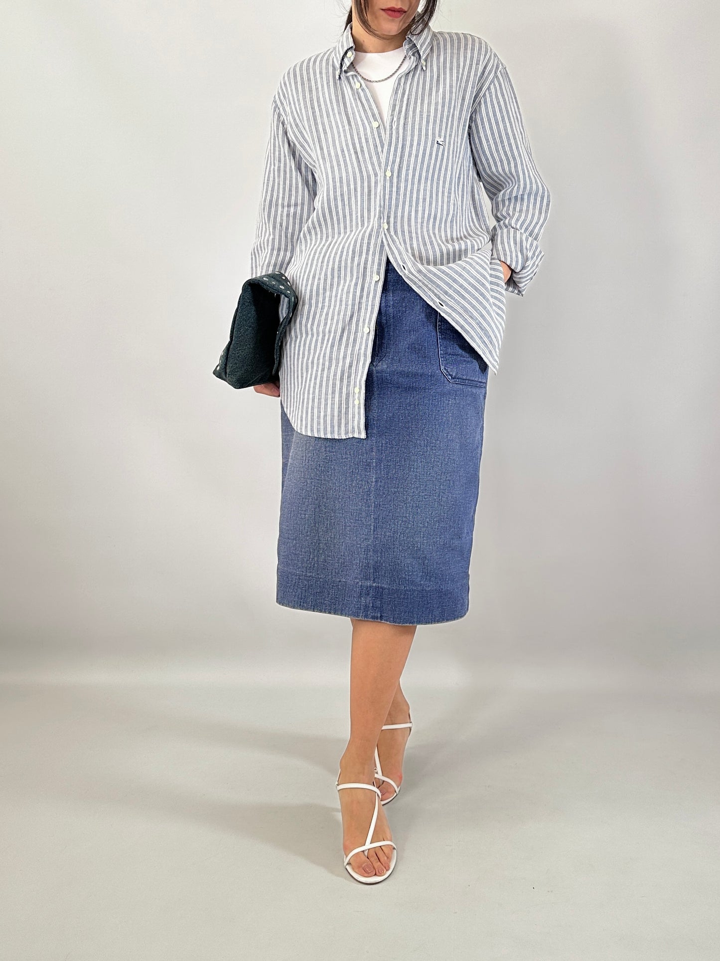 Vintage Celine denim skirt