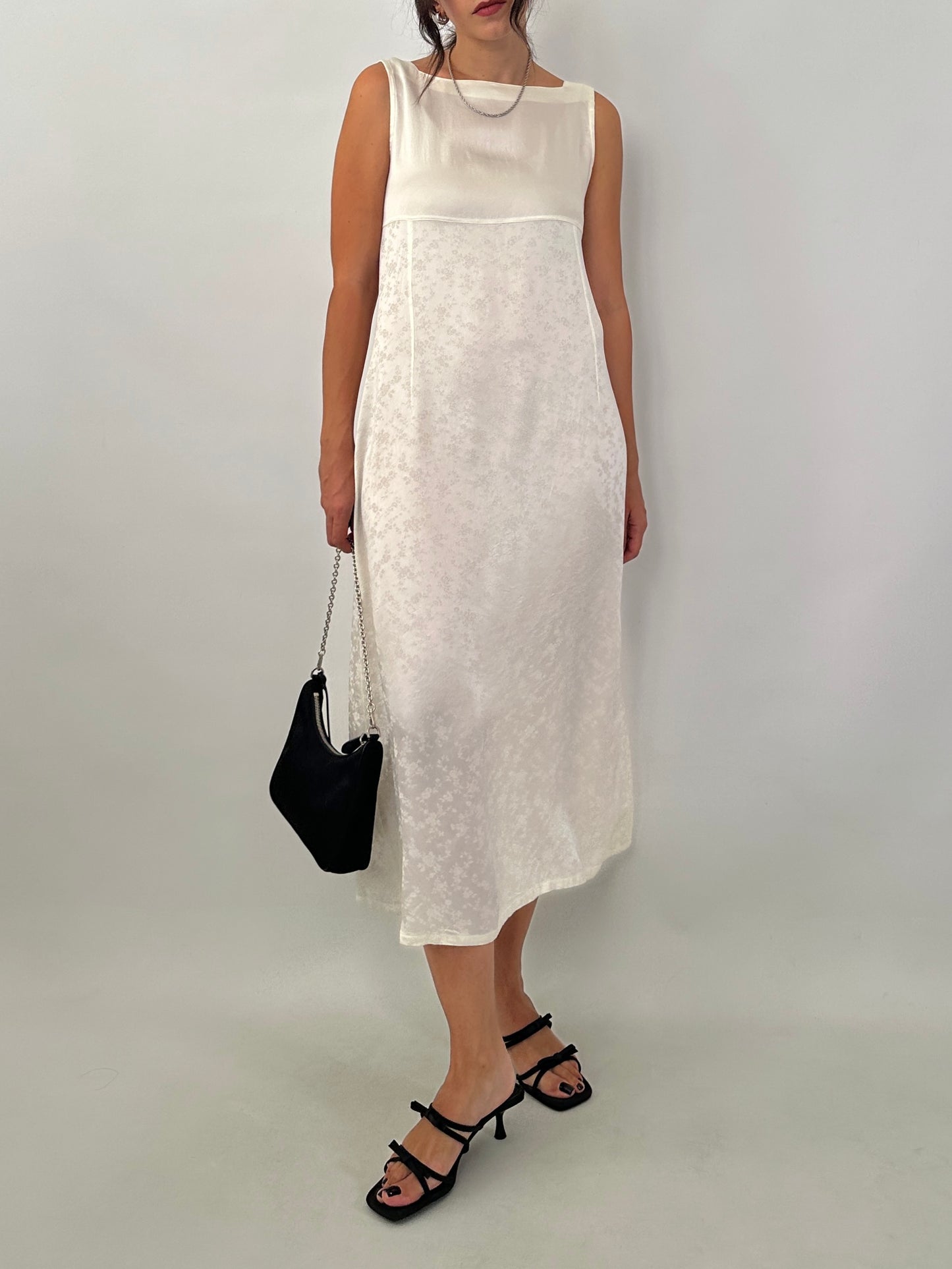 Jacquard satin vintage dress