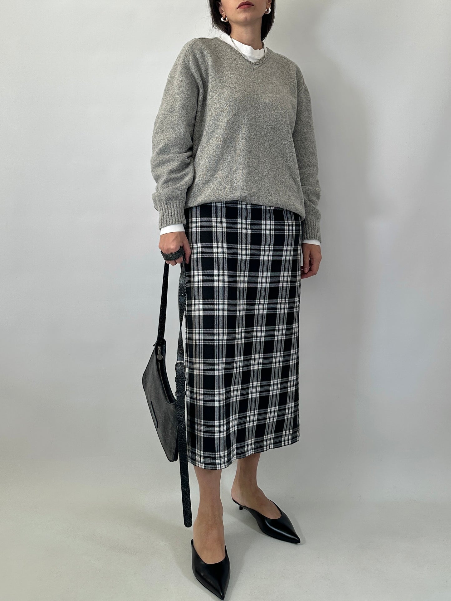 Soft wool blend V-neck sweater