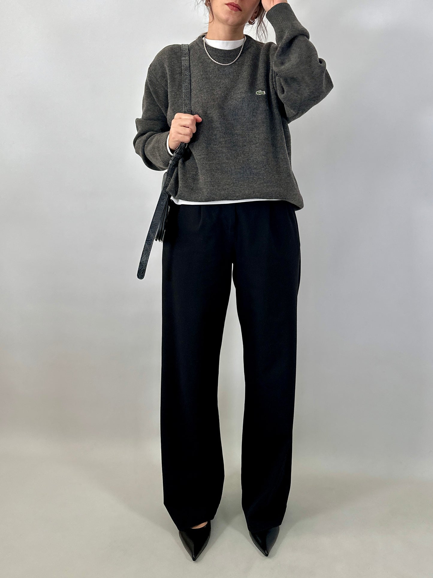 Lacoste wool blend sweater