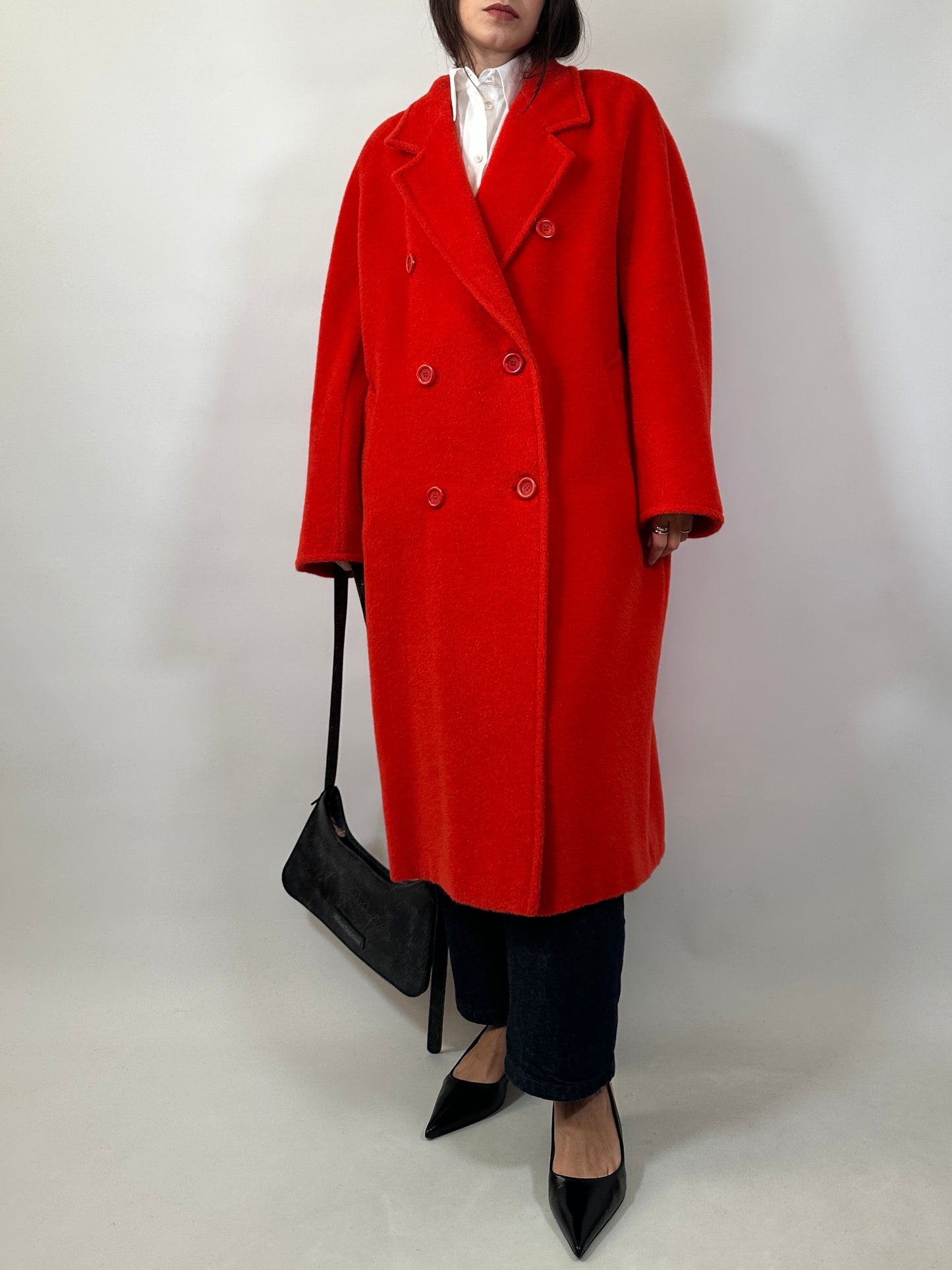 Marina Rinaldi Mohair & Alpaca Fluffy Coat