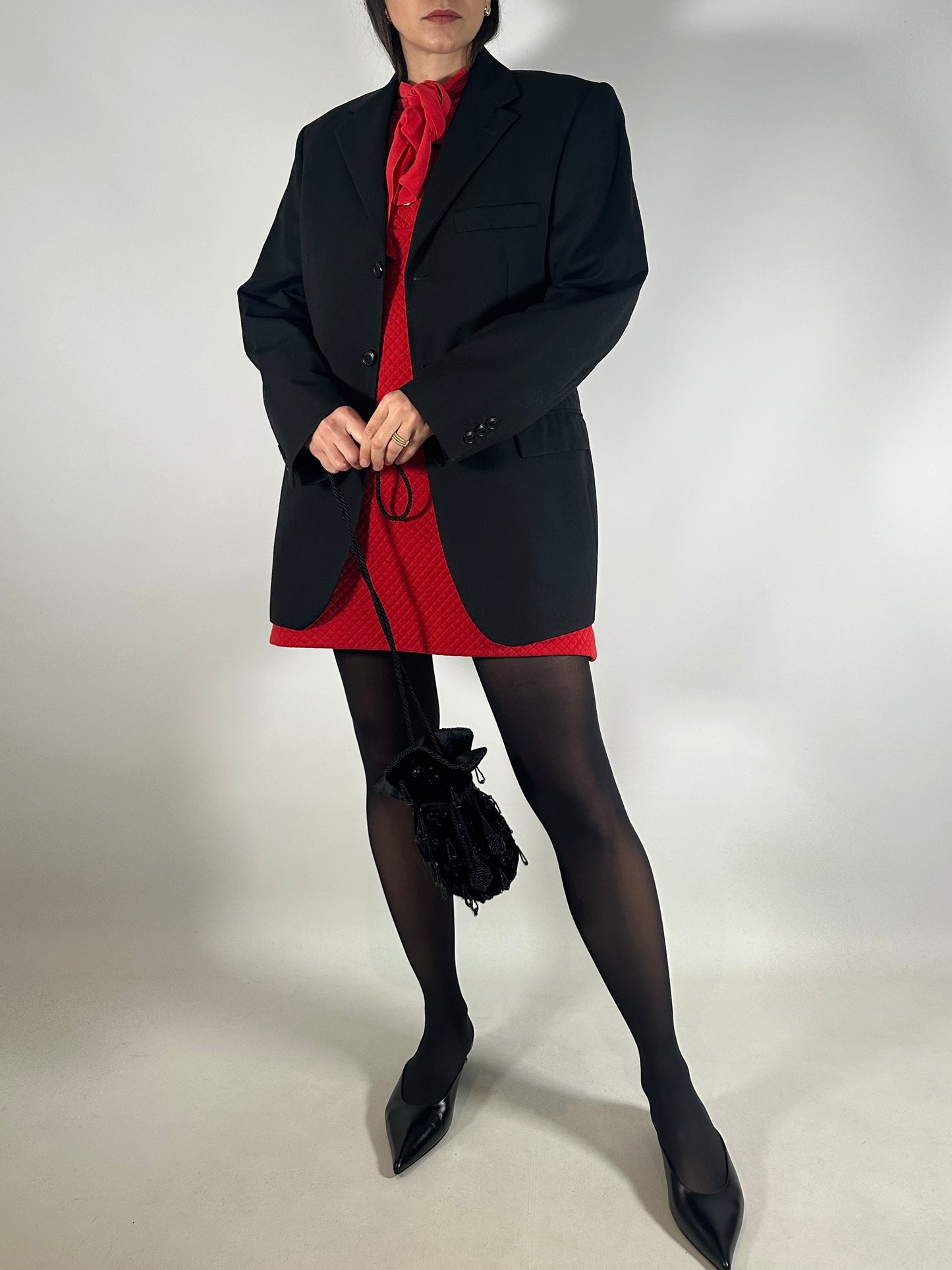 Black Wool Tailored Jacket