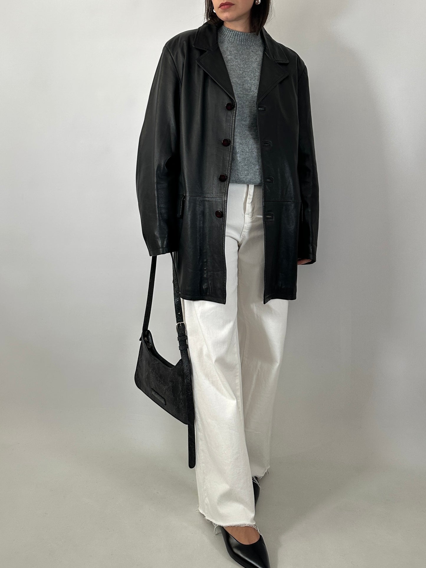 Classic soft leather jacket