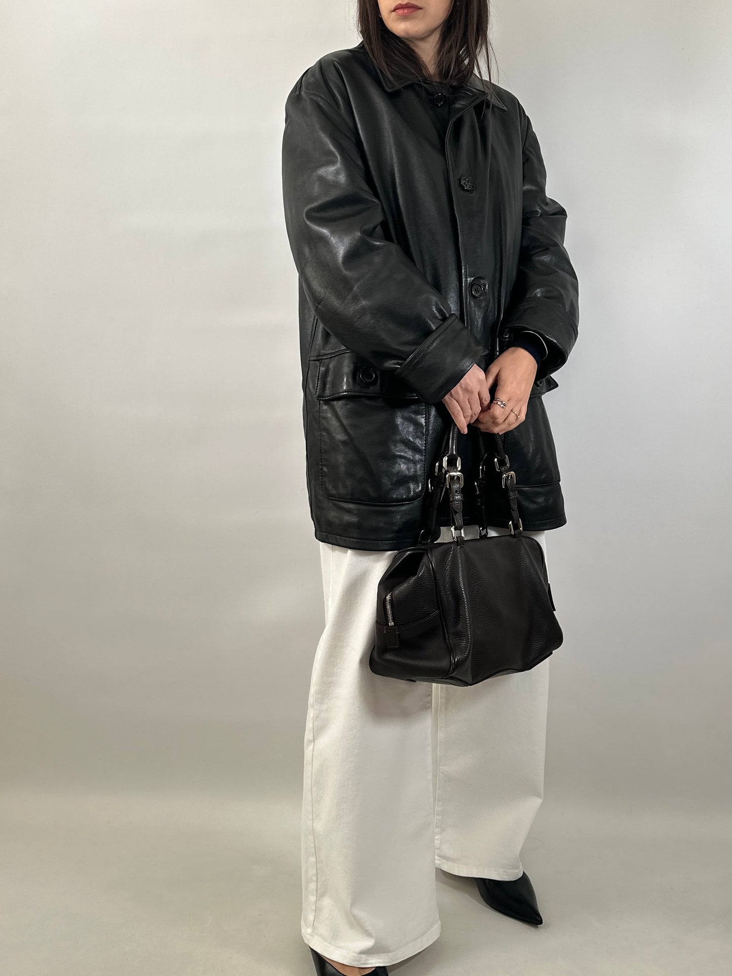Soft Leather Utility Jacket