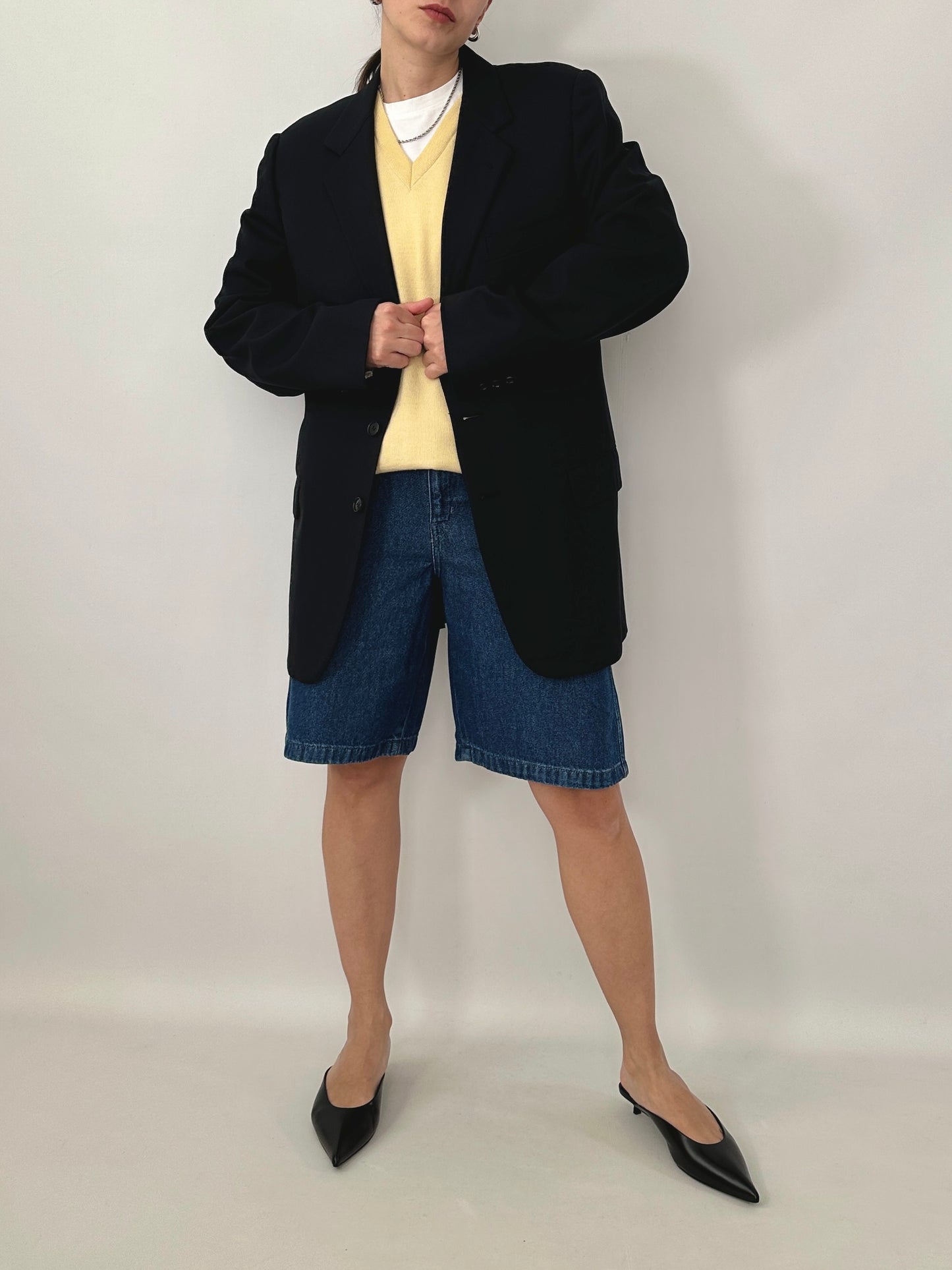 Vintage Burberry blue tailored jacket