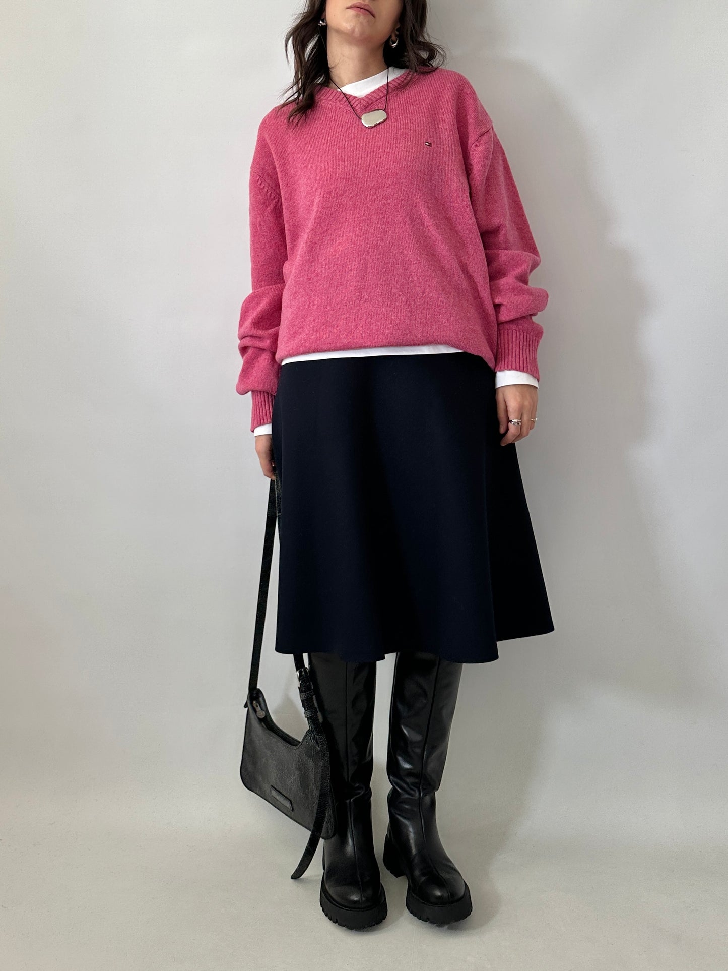 Tommy Hilfiger soft lambswool pink sweater