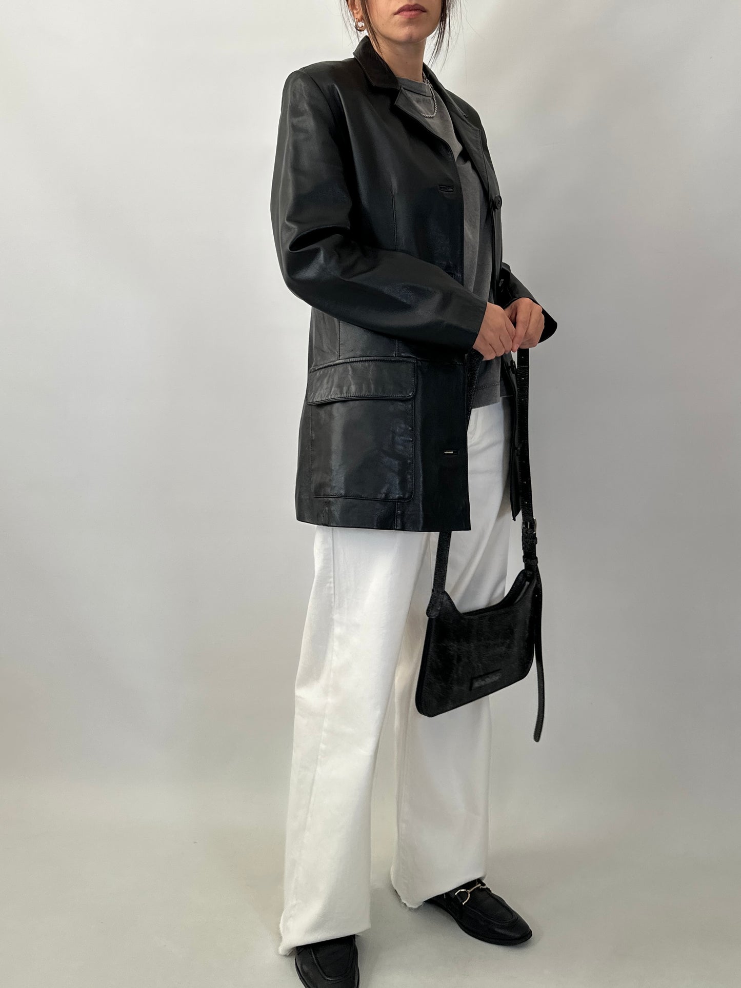 Soft lambskin leather jacket