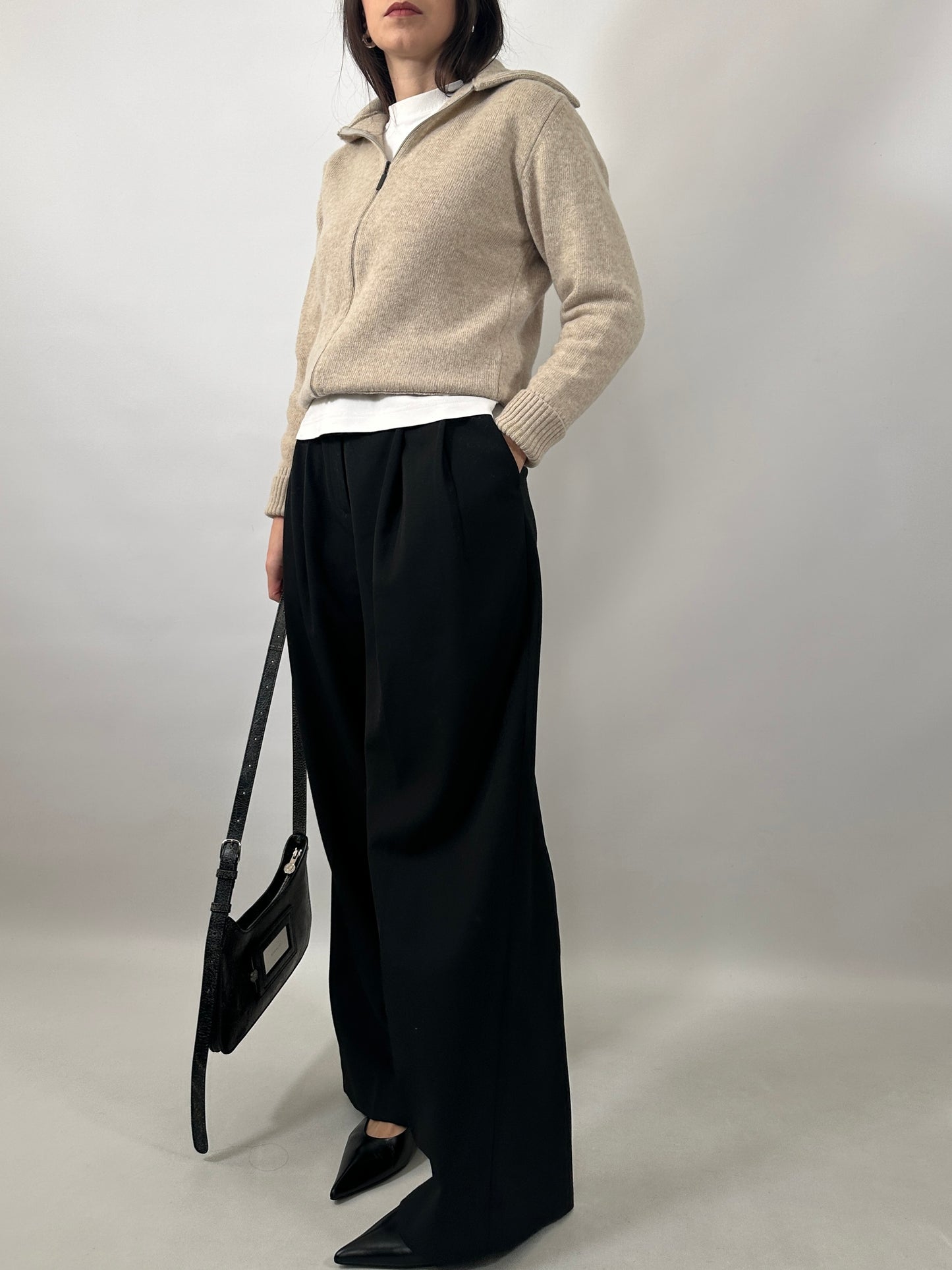 Soft Lambswool Zip Cardigan
