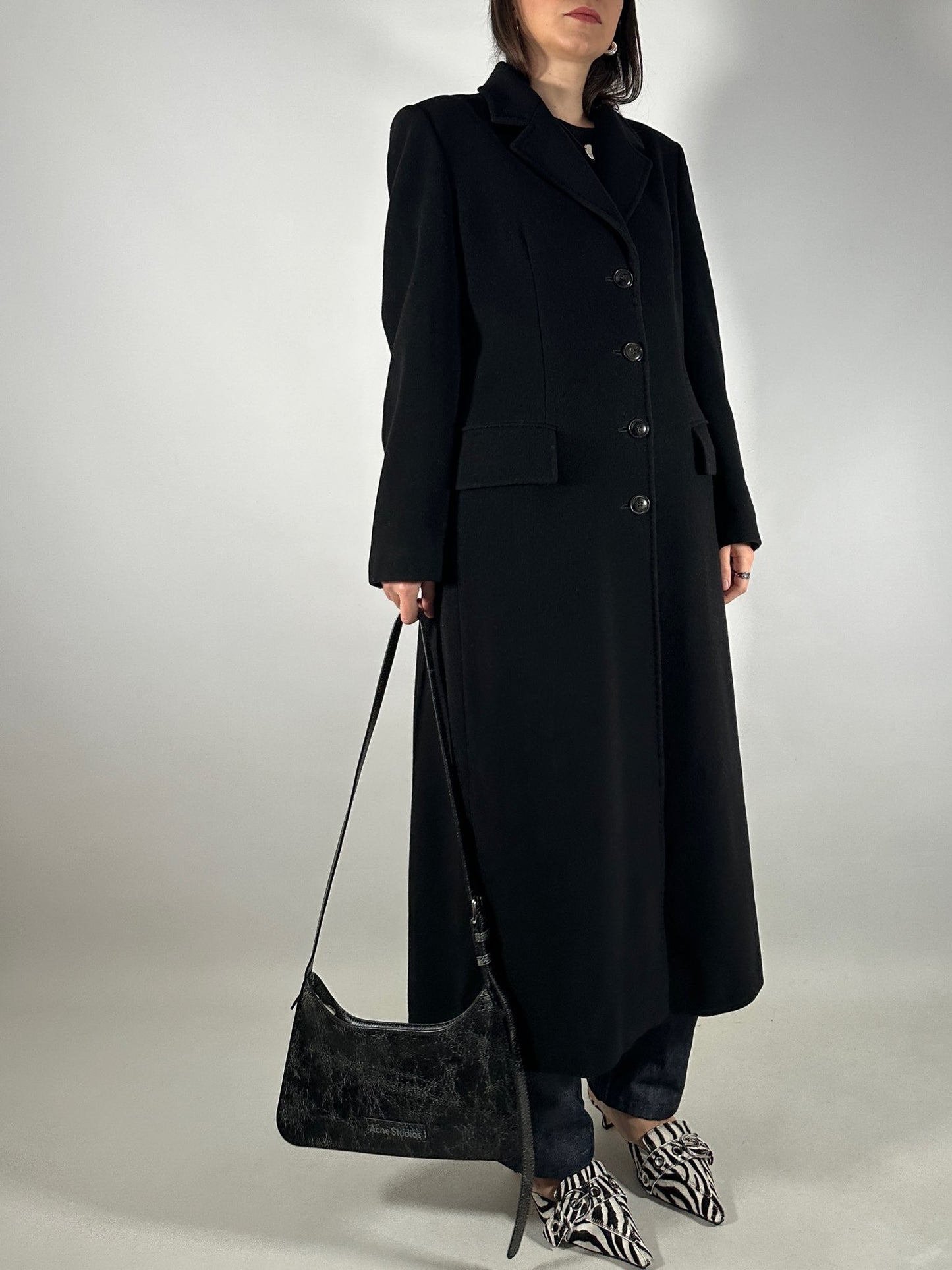 Long Tailored Wool&Cashmere Coat