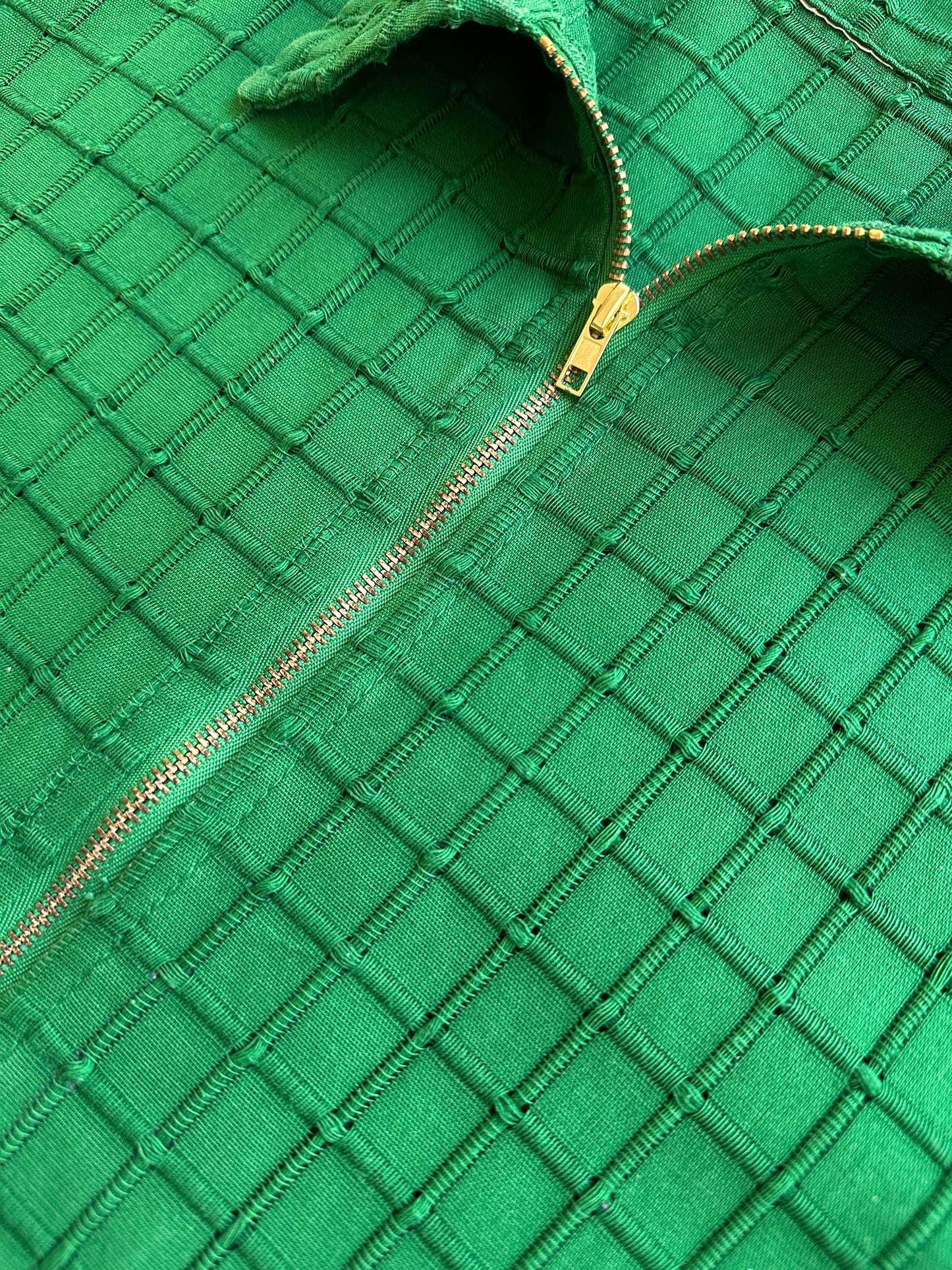 Textured zipped shirt