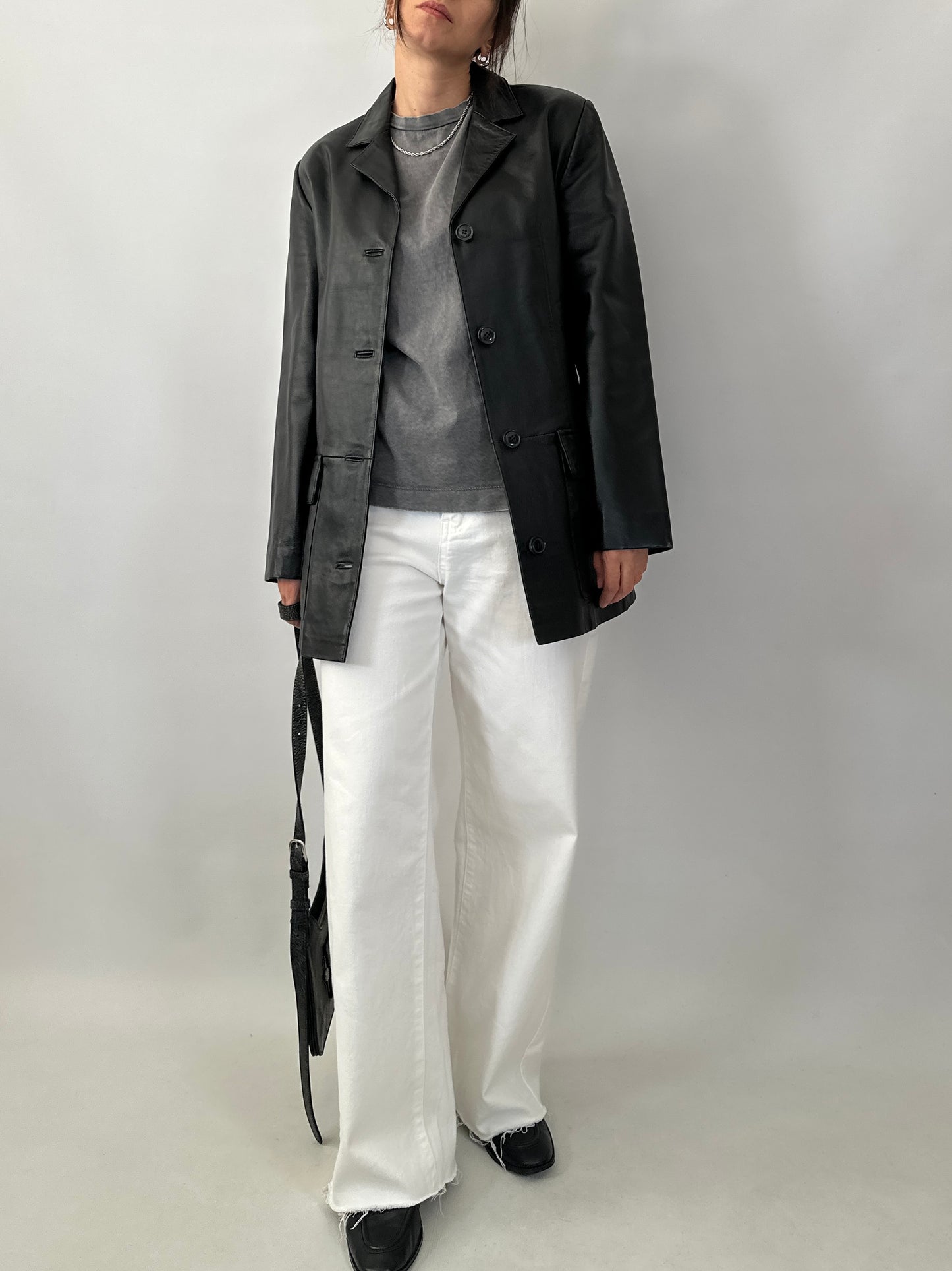 Soft lambskin leather jacket