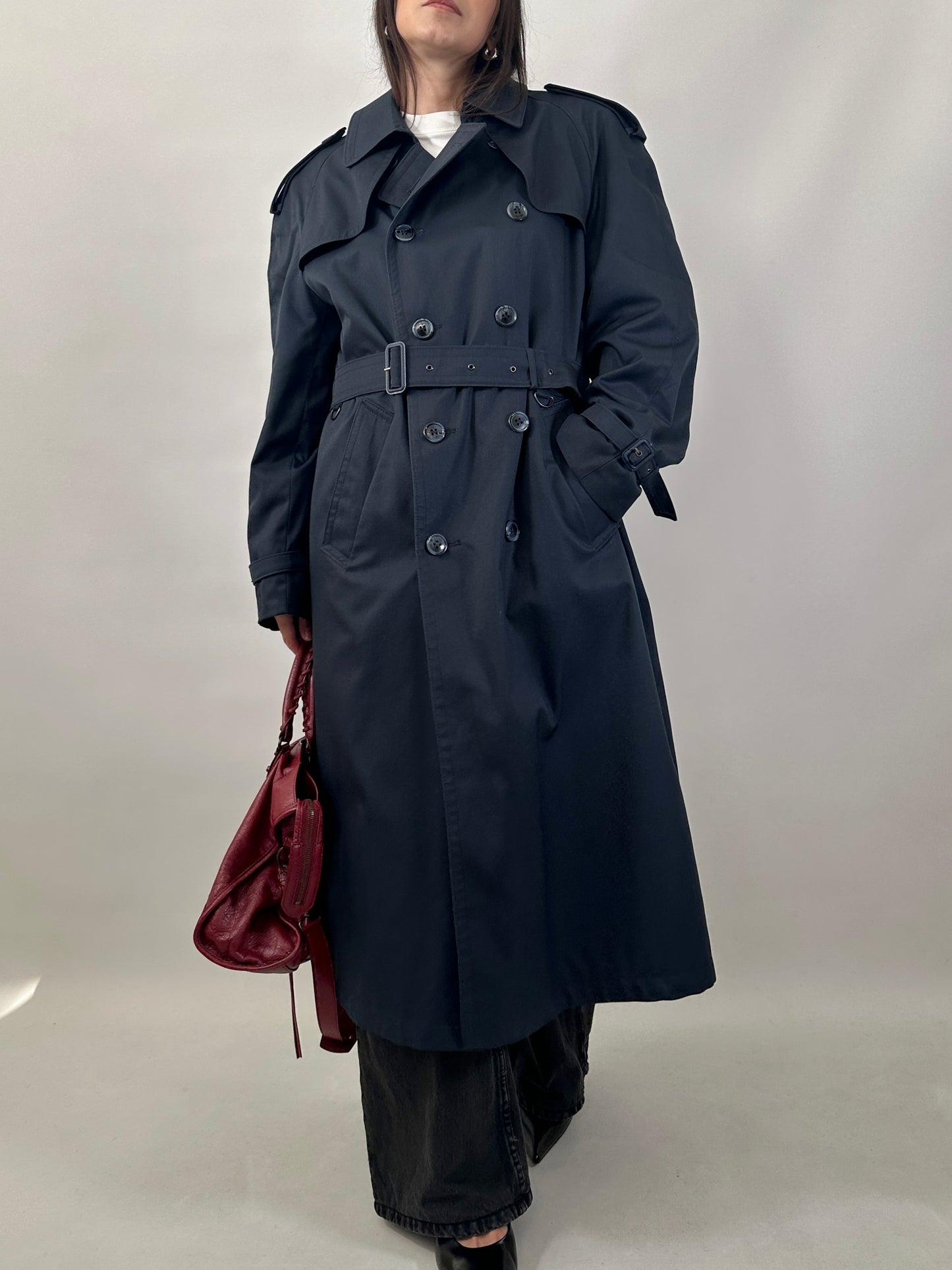 Classic Trench Coat with Removable Wool Lining
