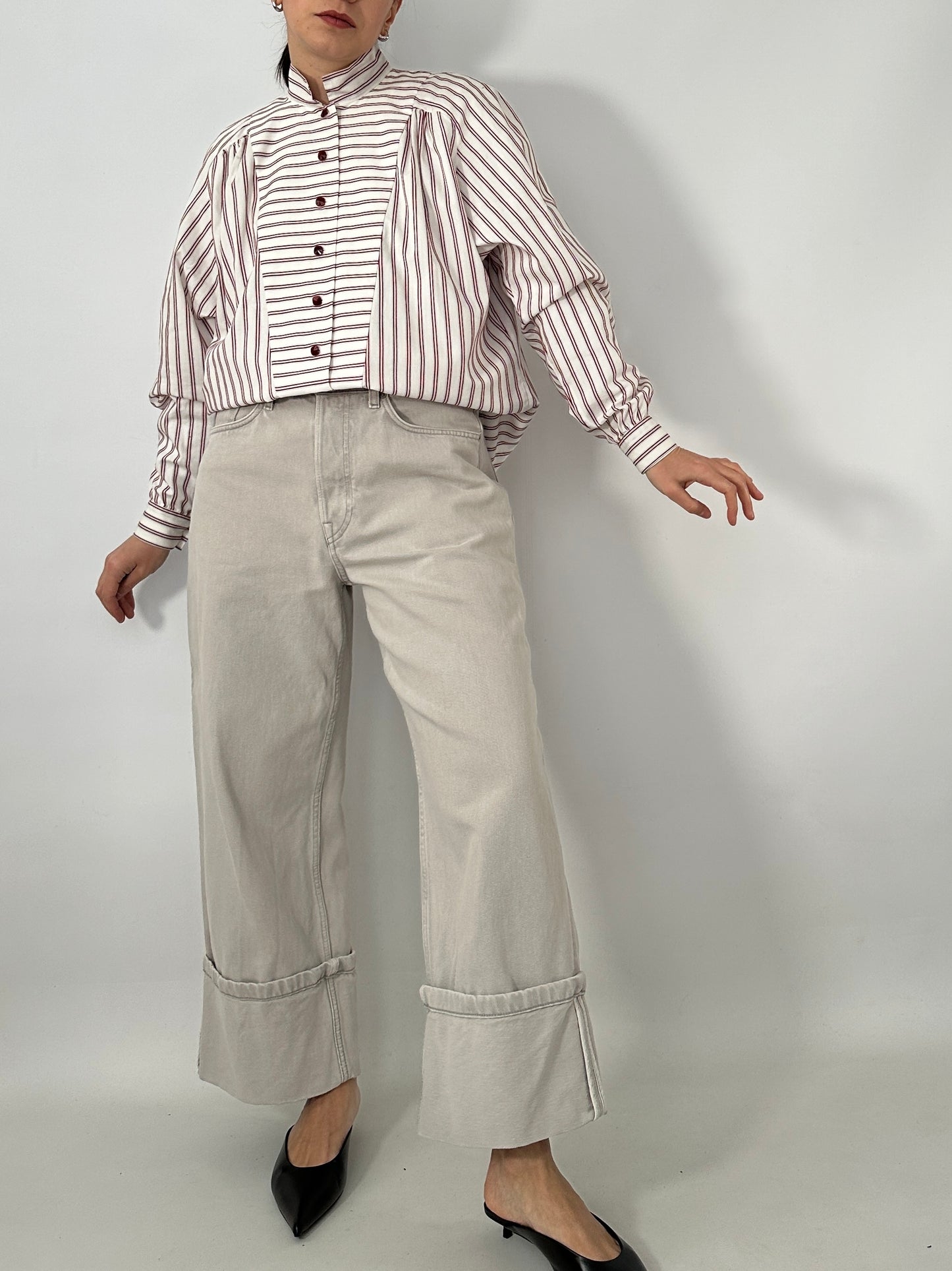 Handmade vintage striped shirt