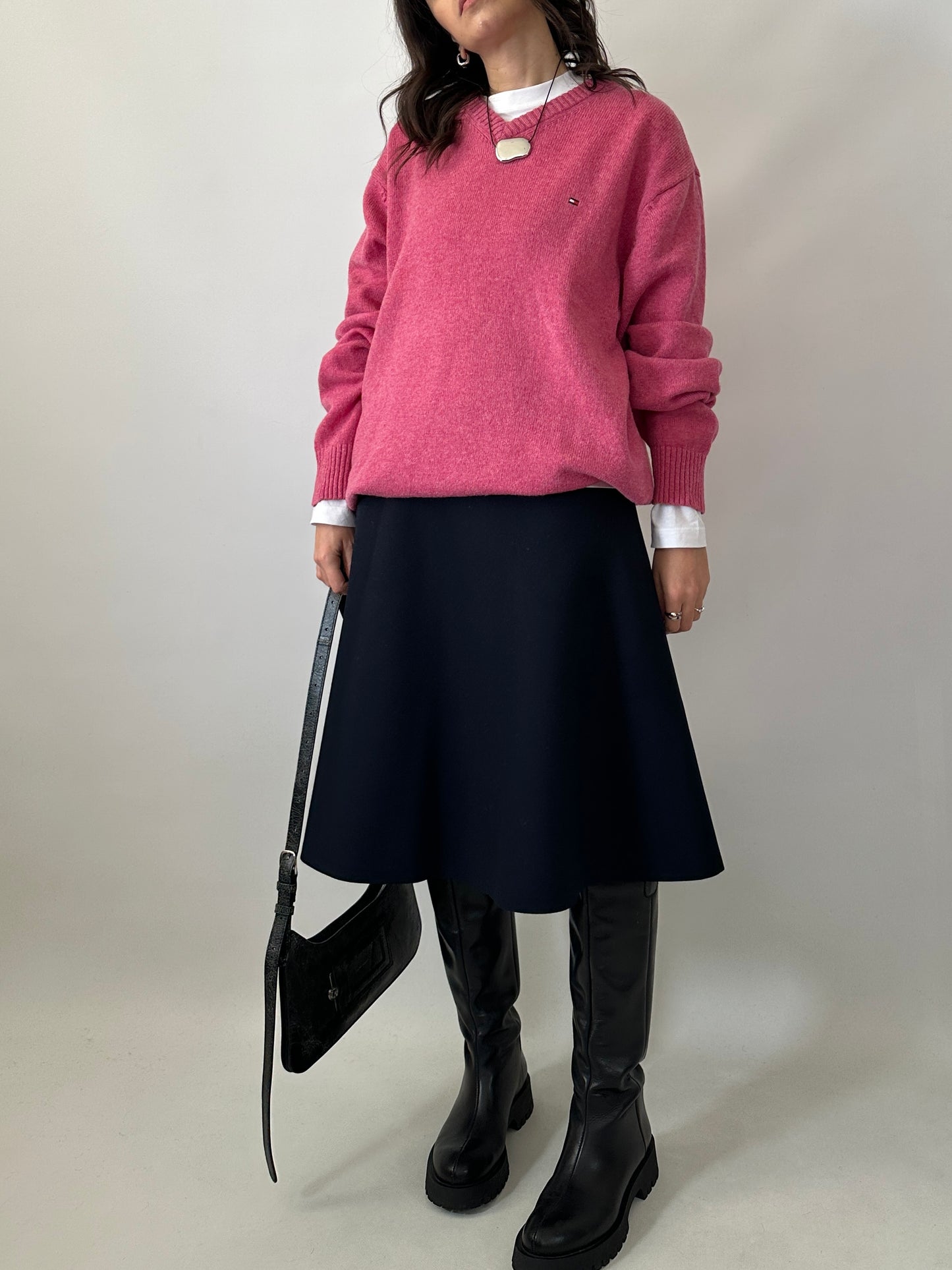 Tommy Hilfiger soft lambswool pink sweater