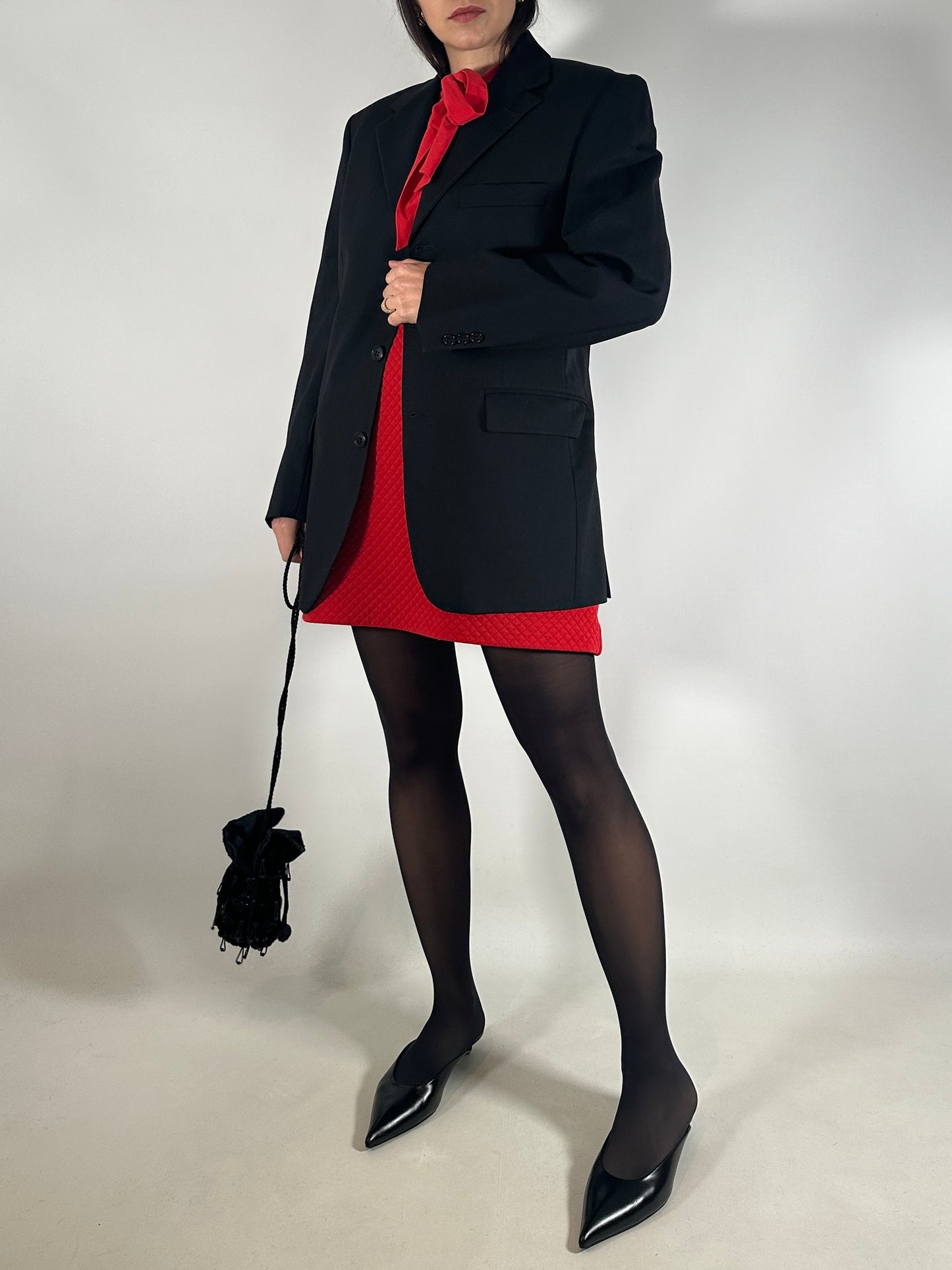 Black Wool Tailored Jacket