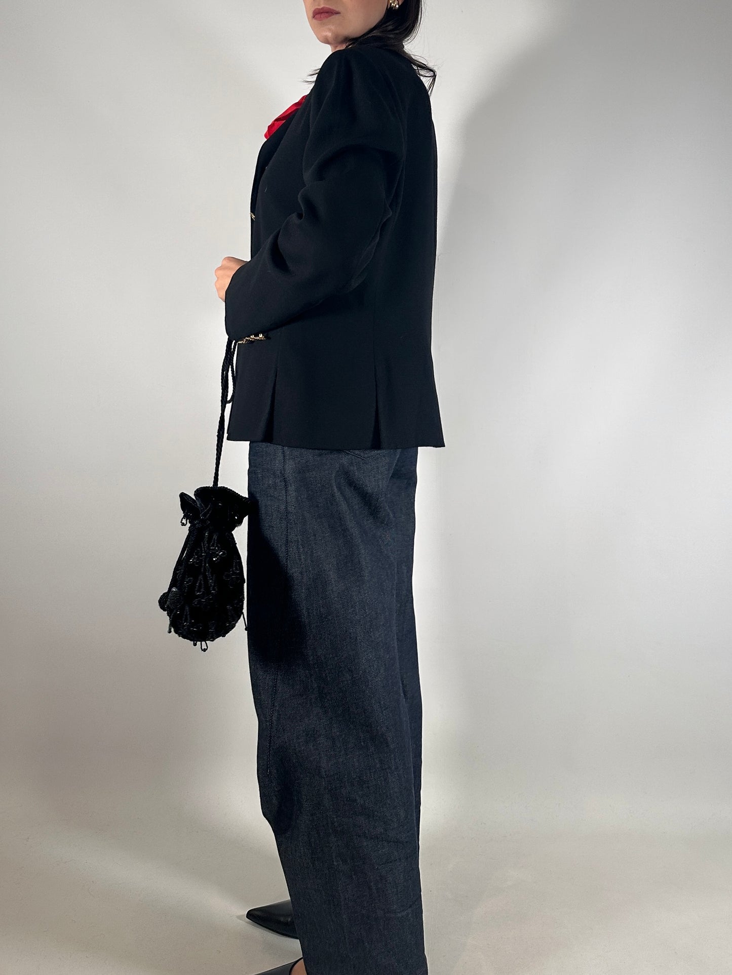 Marella Vintage Wool Jacket with Button Detail