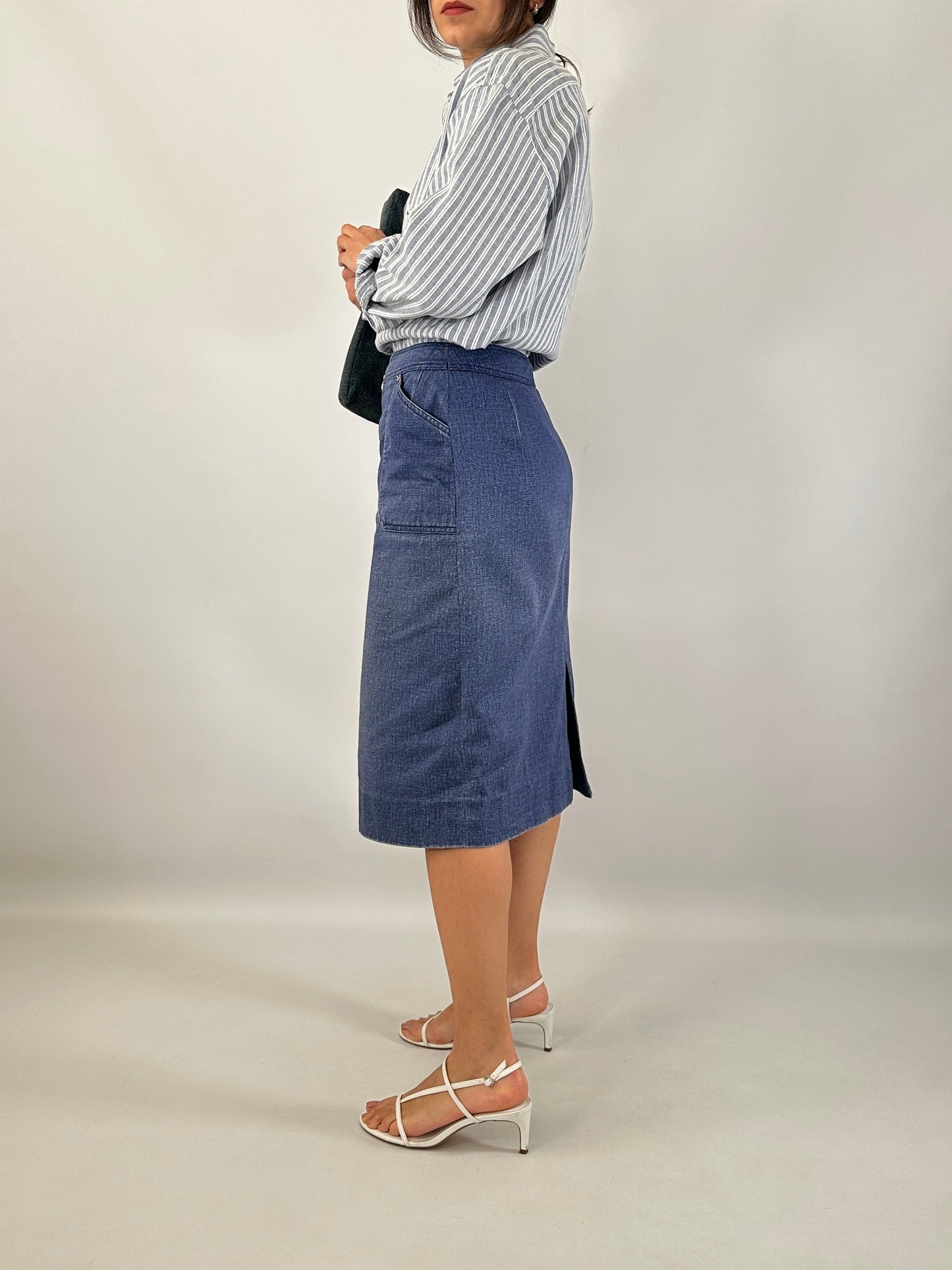 Vintage Celine denim skirt