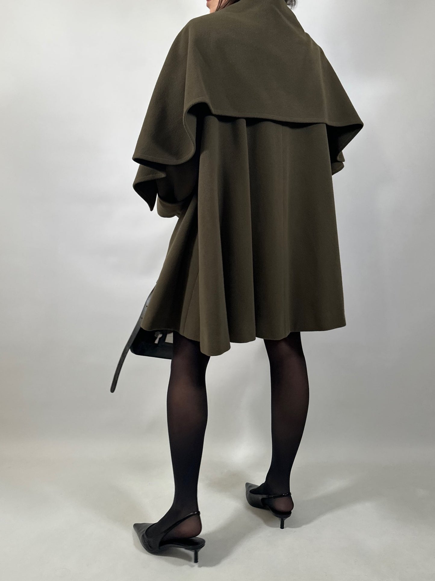 Vintage Wool & Cashmere Scarf Coat