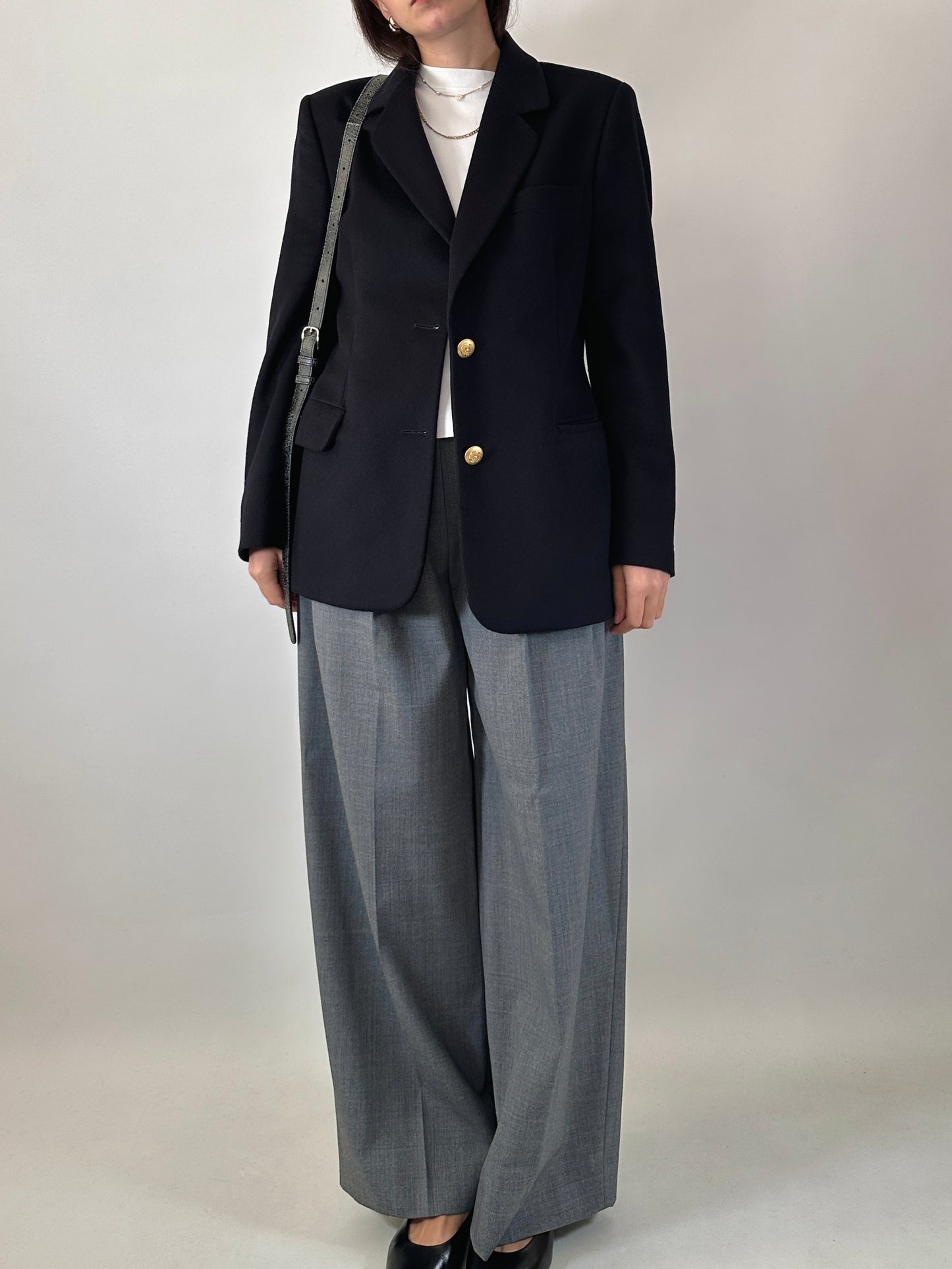 Vintage cashmere blend blazer