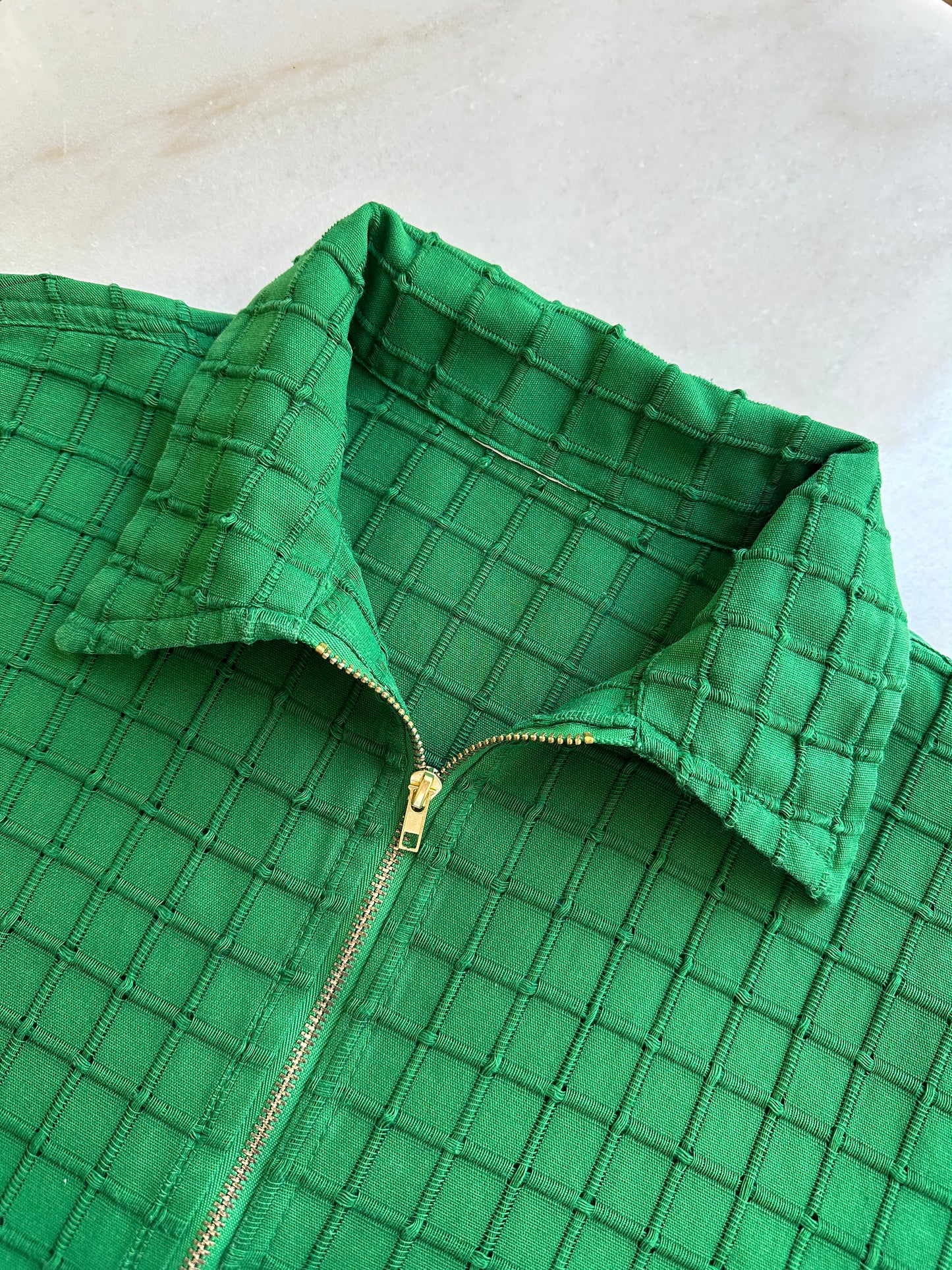 Textured zipped shirt