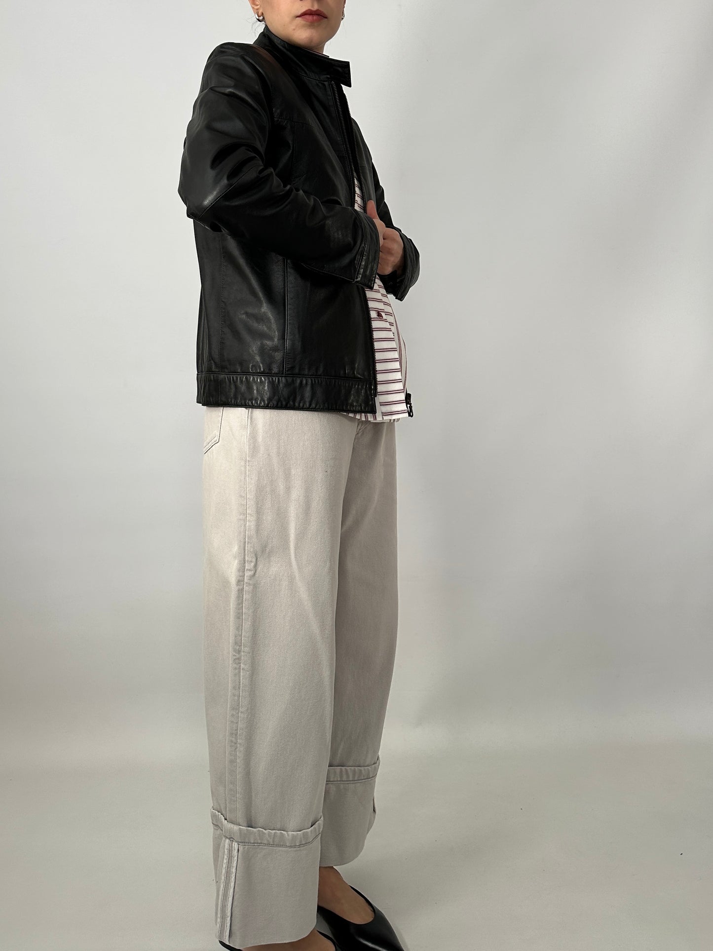 Genuine lambskin leather jacket