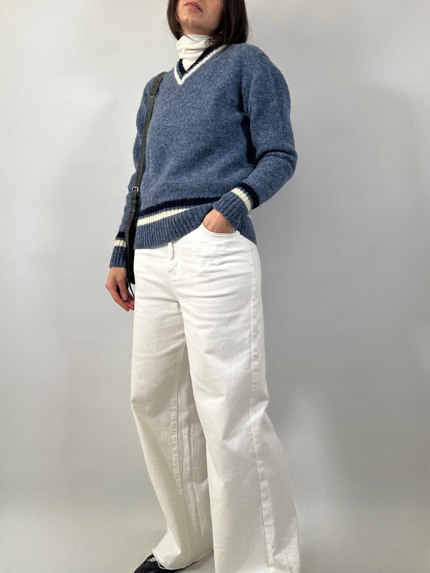Preppy Shetland Wool Sweater