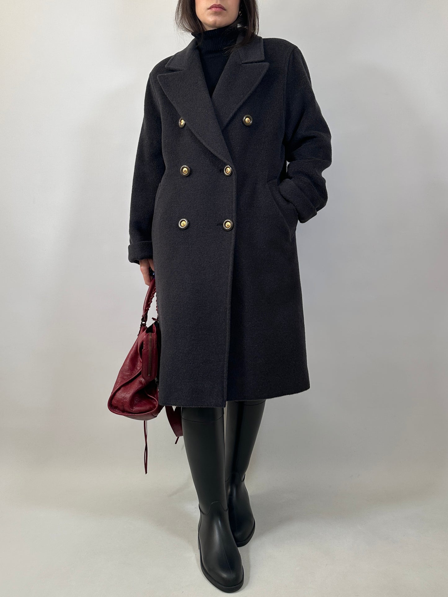 Piacenza Wool Double-Breasted Coat