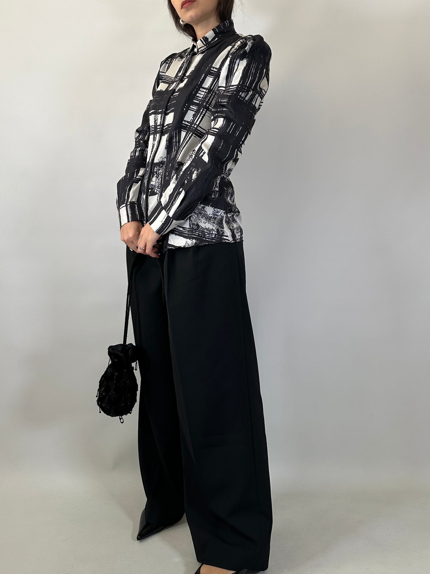 Ferré Vintage Silk Printed Shirt