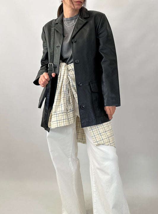 Soft lambskin leather jacket