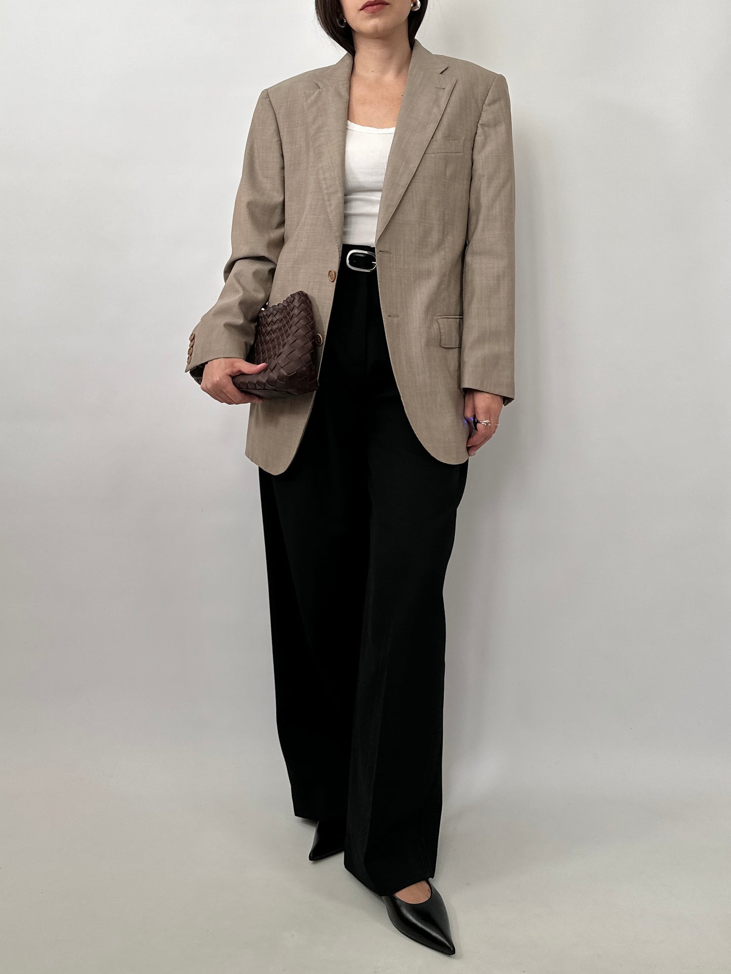 Lightweight Wool Tailored Blazer