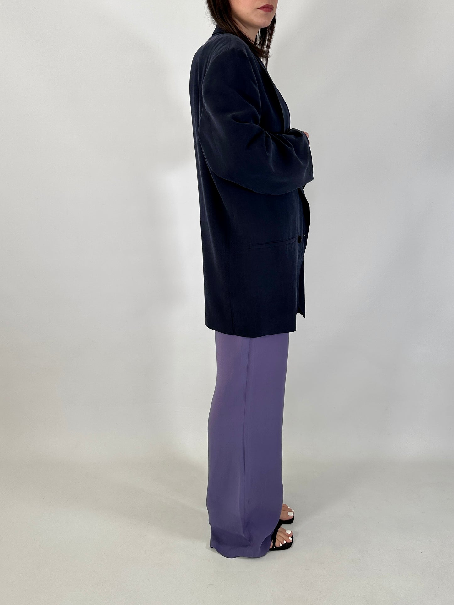 Vintage Byblos oversized silk blazer