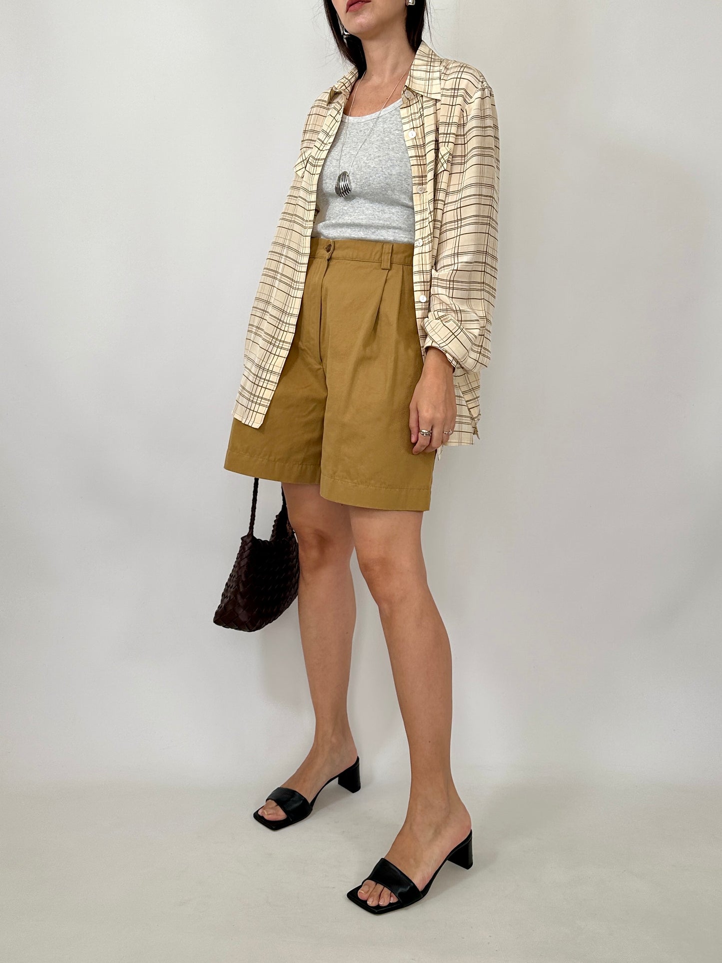 Tailored Cotton Bermuda Shorts