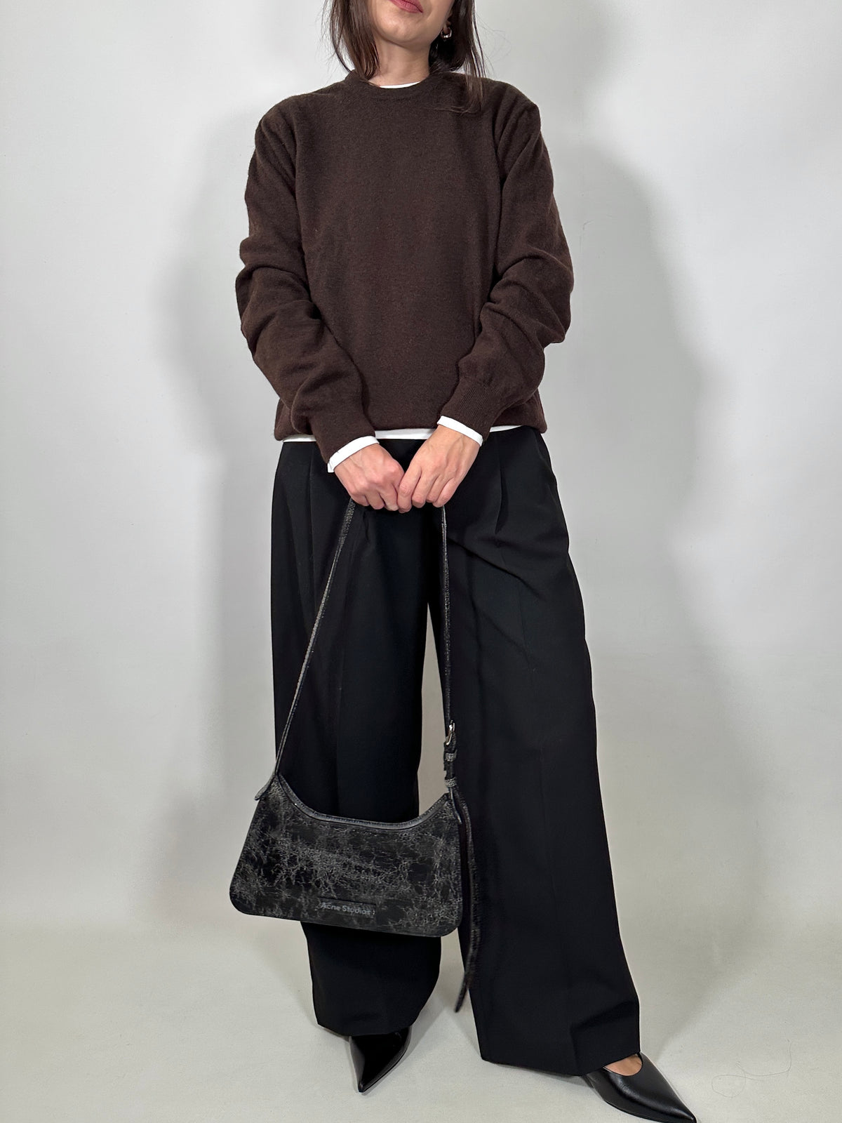 Chocolate Brown Wool Sweater