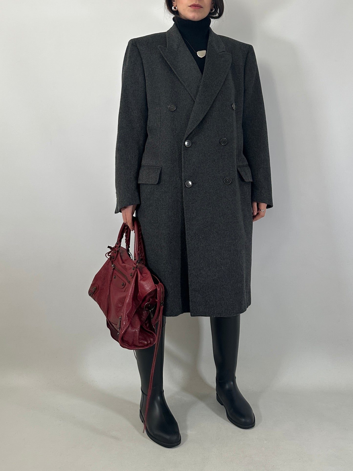 Vintage tailored double-breasted coat