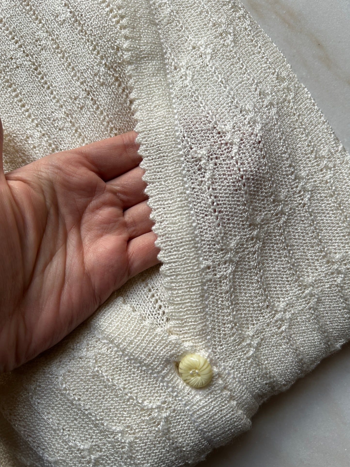 Handmade vintage crochet cardigan