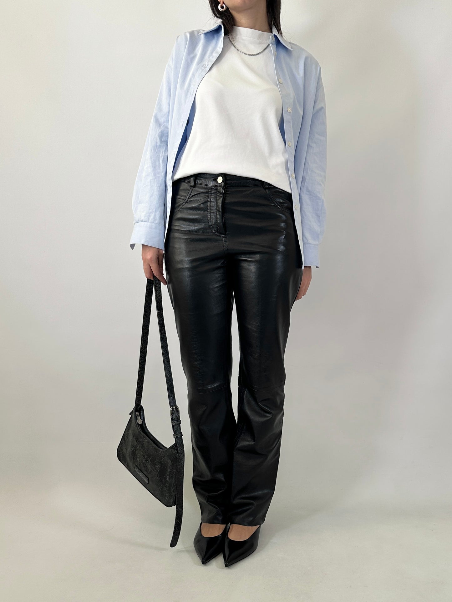 Gianfranco Ferré soft lambskin trousers