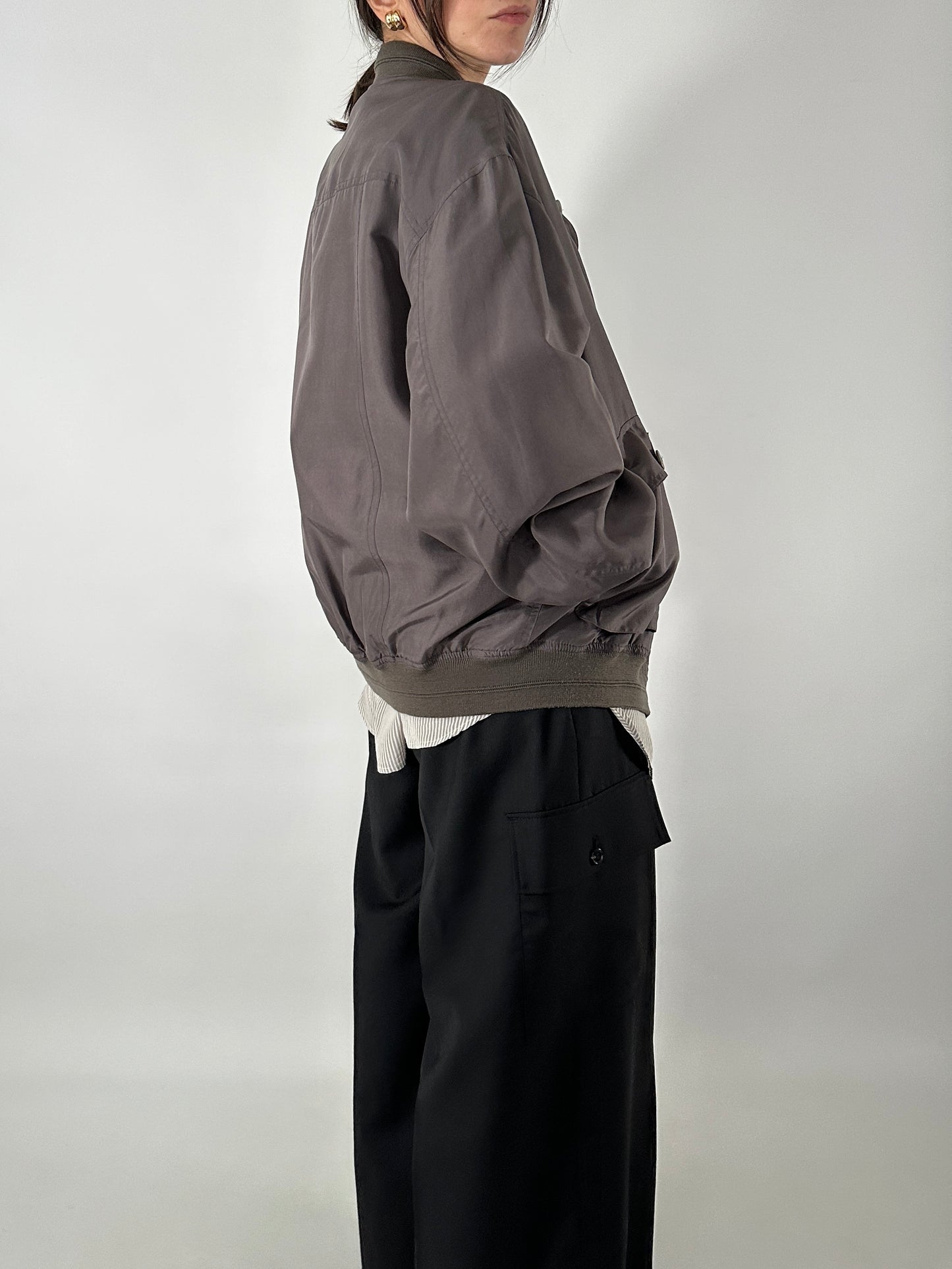 Vintage bomber jacket in silk