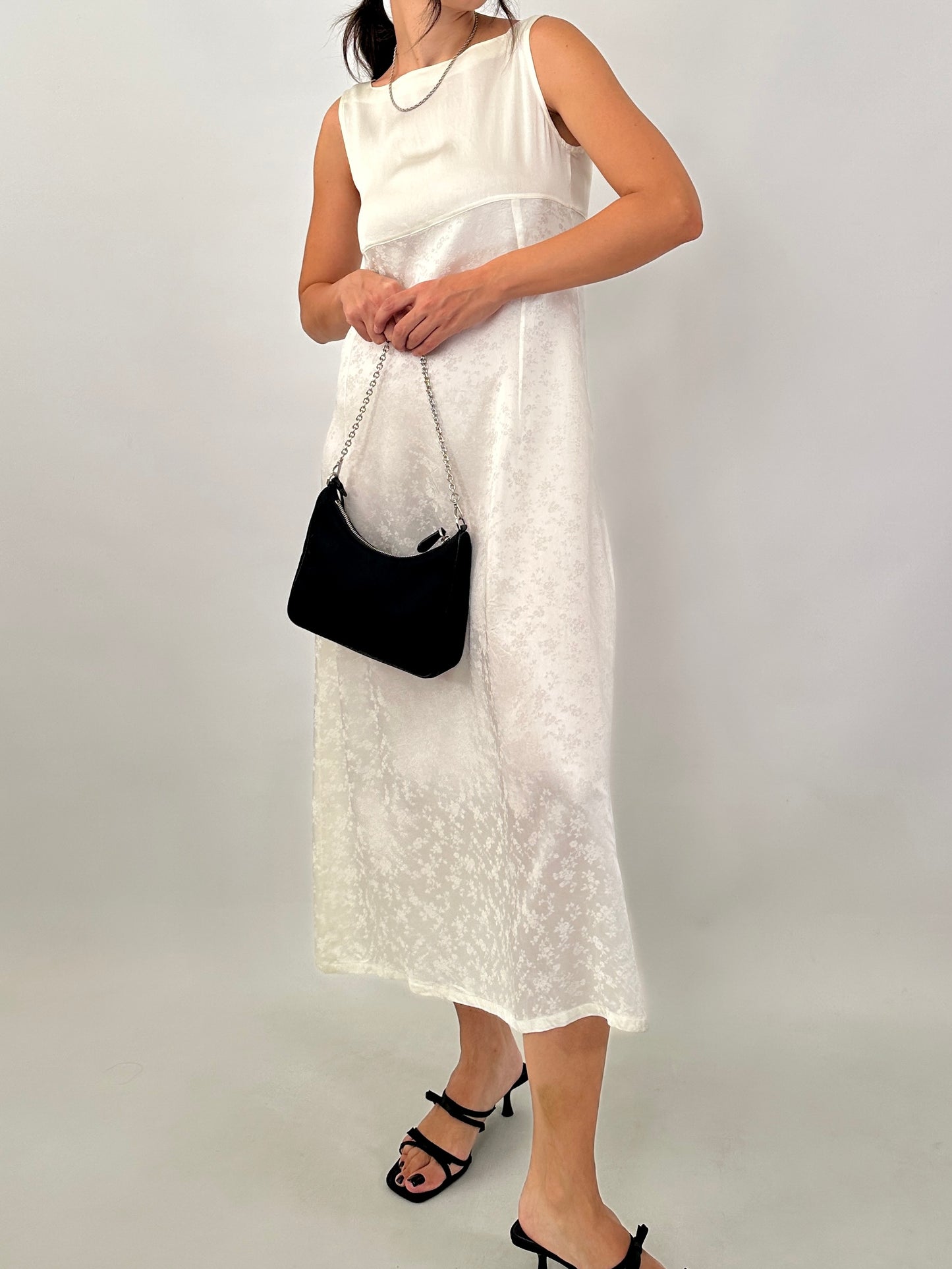 Jacquard satin vintage dress