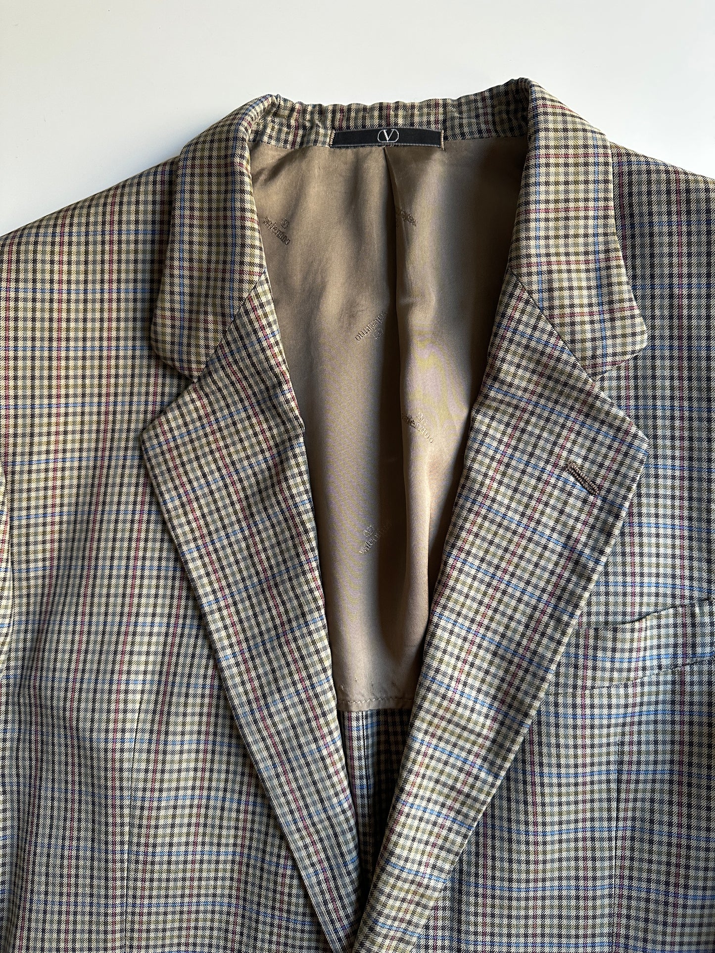 Valentino Prince of Wales Cotton Blazer