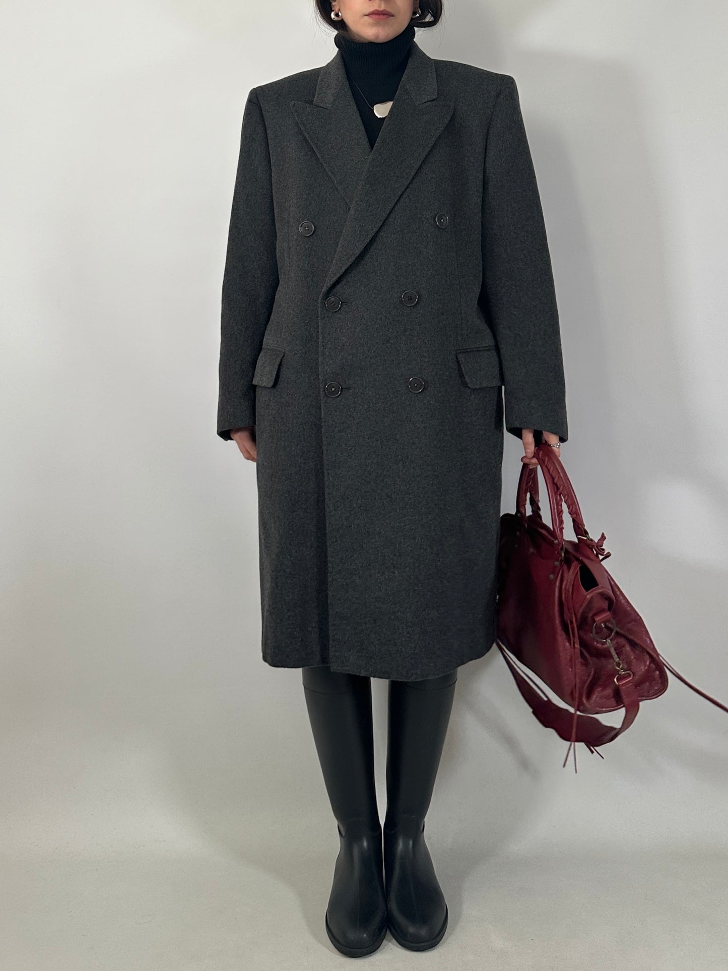 Vintage tailored double-breasted coat