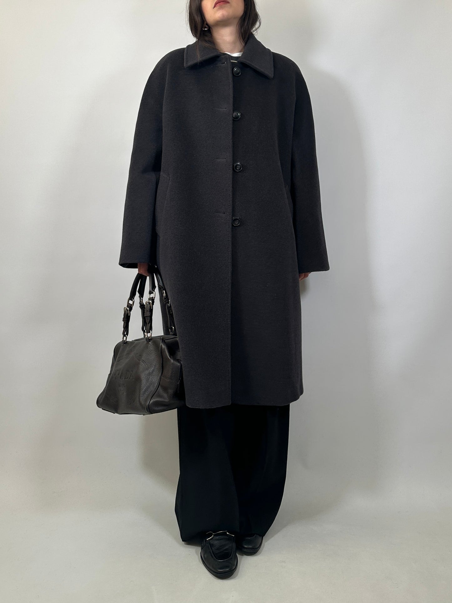 Essential Pure Wool Grey Coat