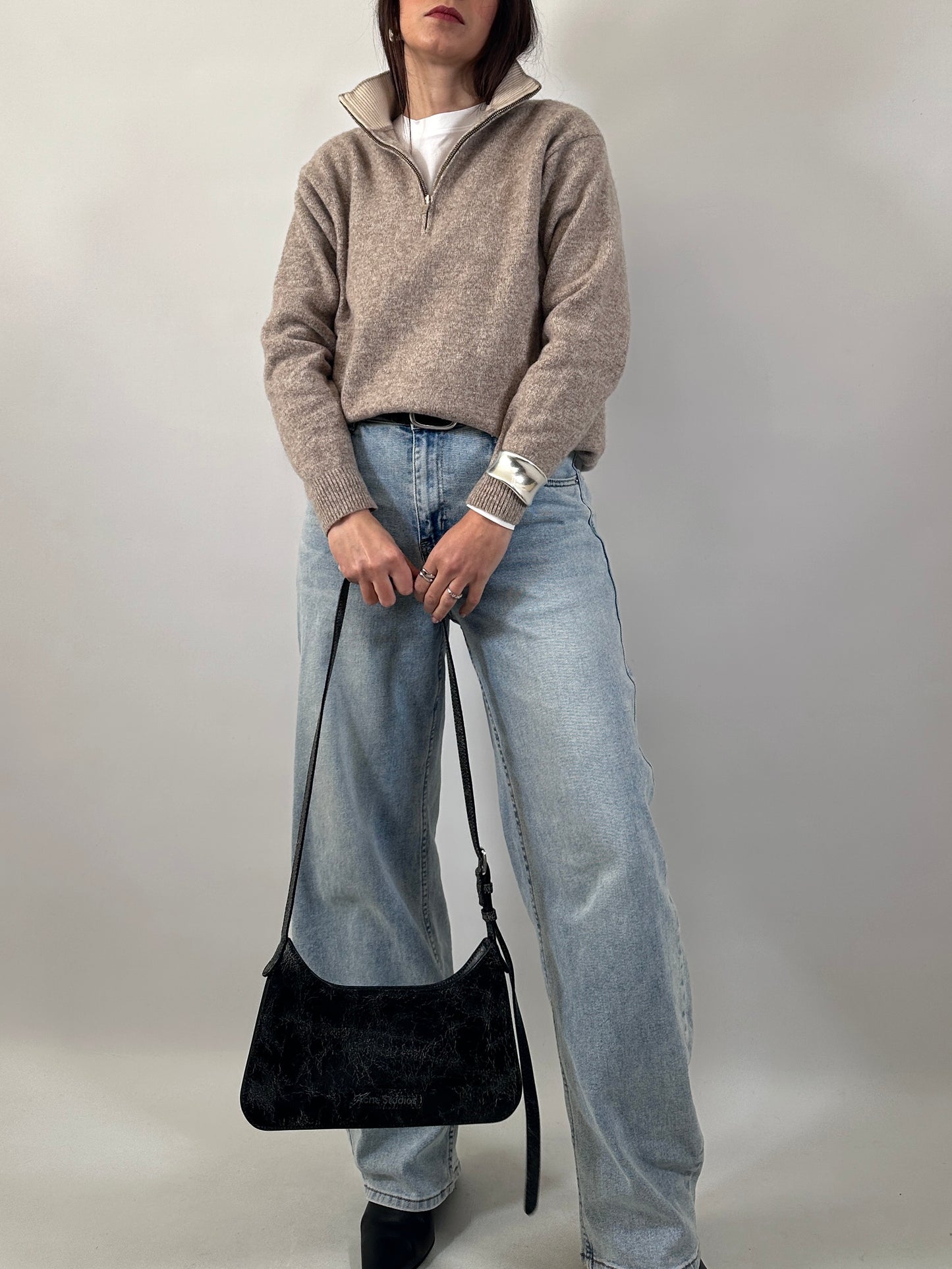 Pure Lambswool Half-Zip Sweater
